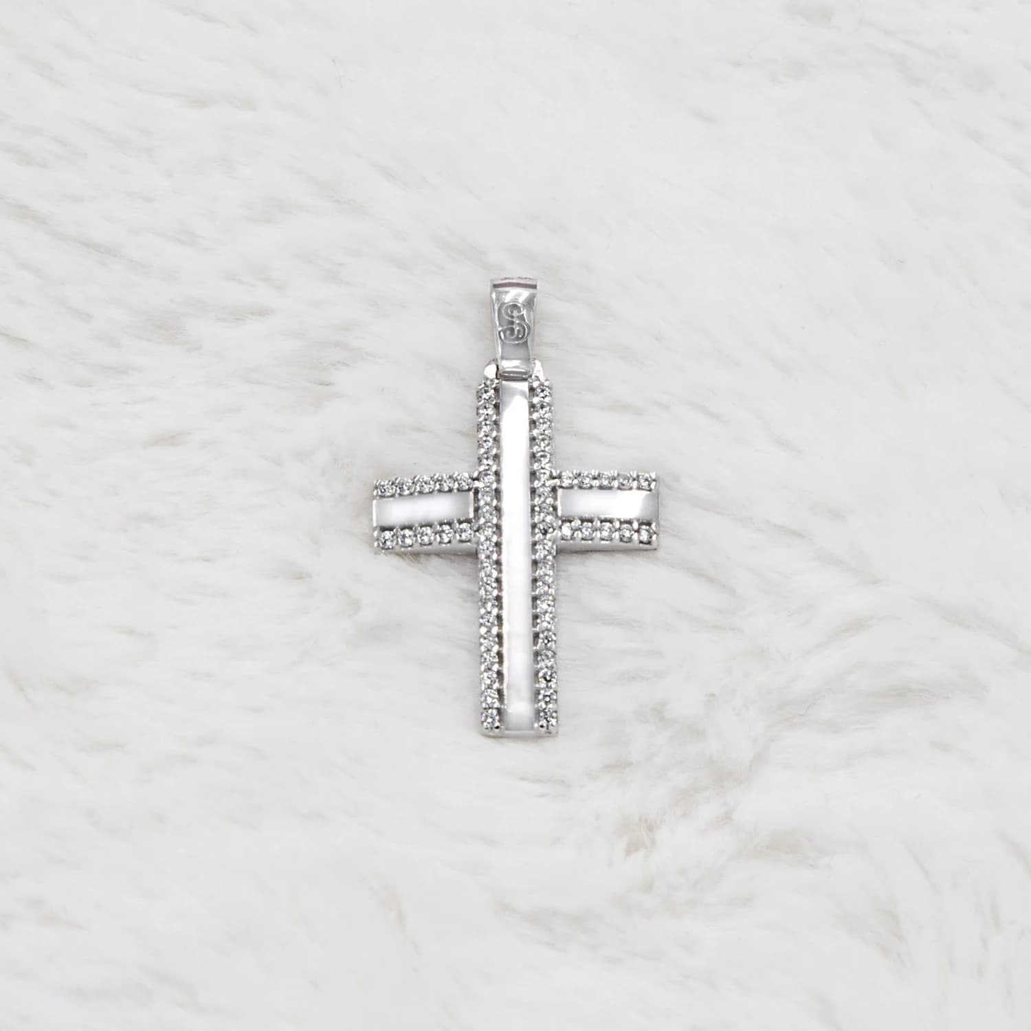 Bright Zircon Cross Pendant β Pendants & charms from AntEva Crafts