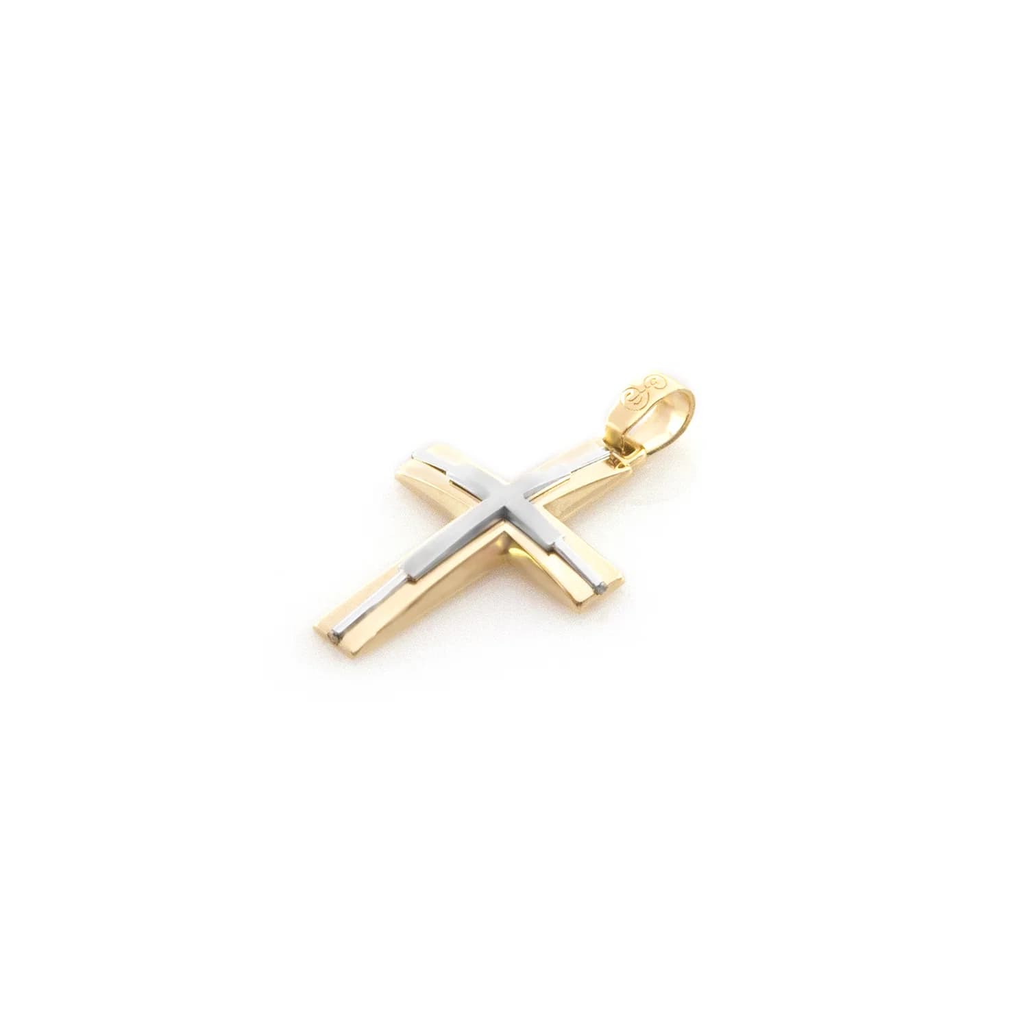 Gold Cross Pendant with Embedded Cross — Pendants & charms from AntEva Crafts
