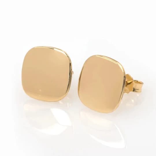 Geometric Plain Stud Earrings β Earrings from AntEva Crafts