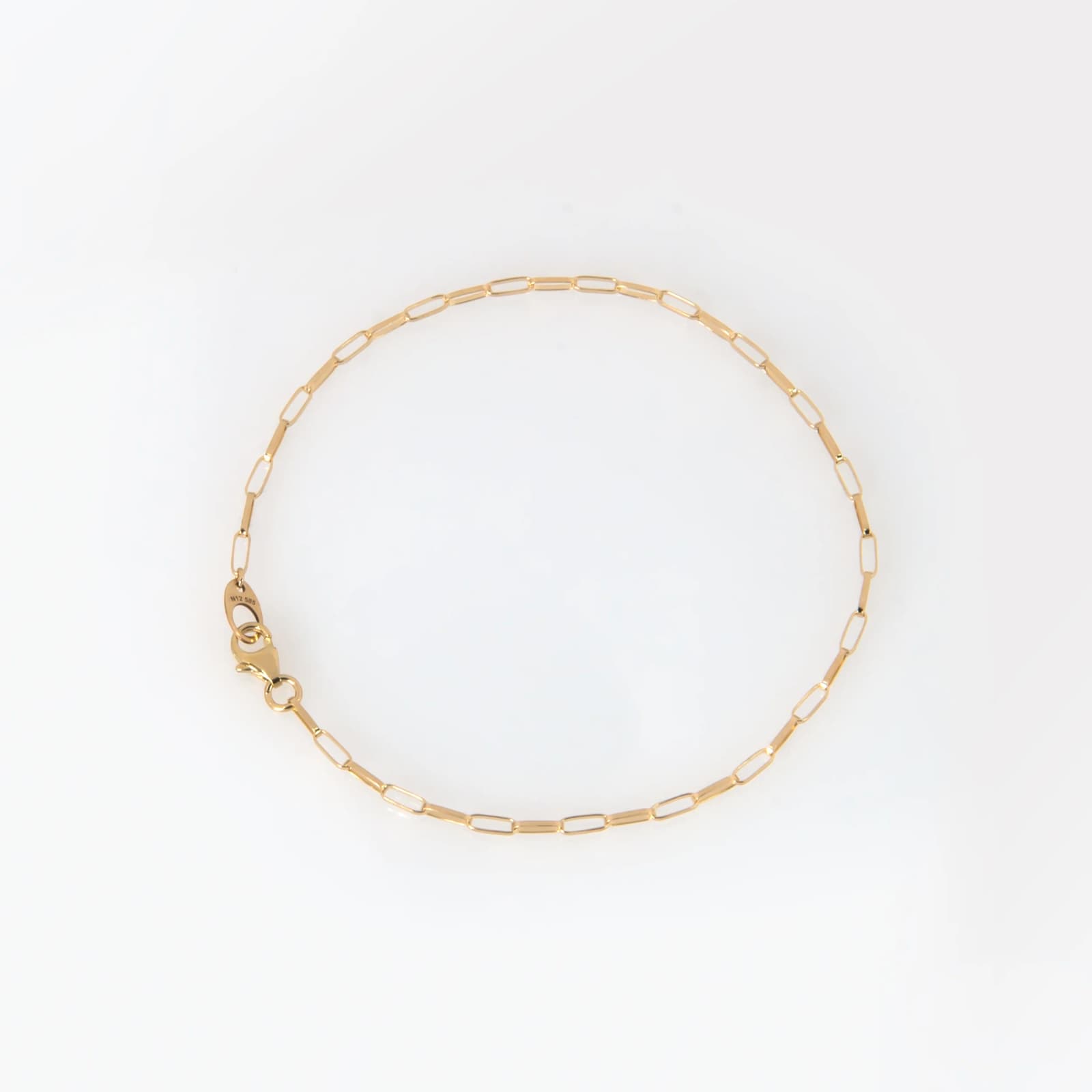 Delicate Gold Paperclip Bracelet β Bracelets from AntEva Crafts