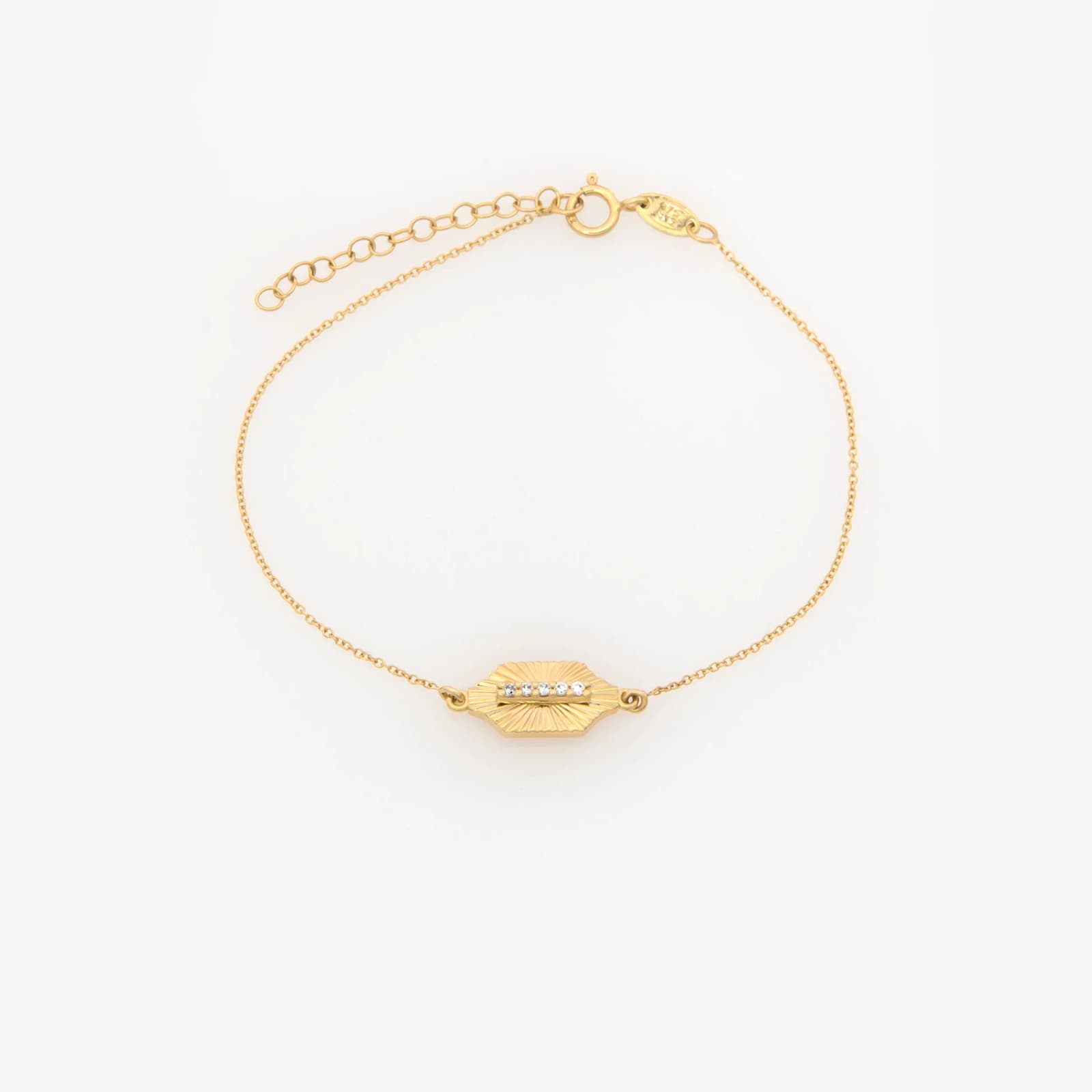 Sunburst Diamond Chain Bracelet — Bracelets from AntEva Crafts