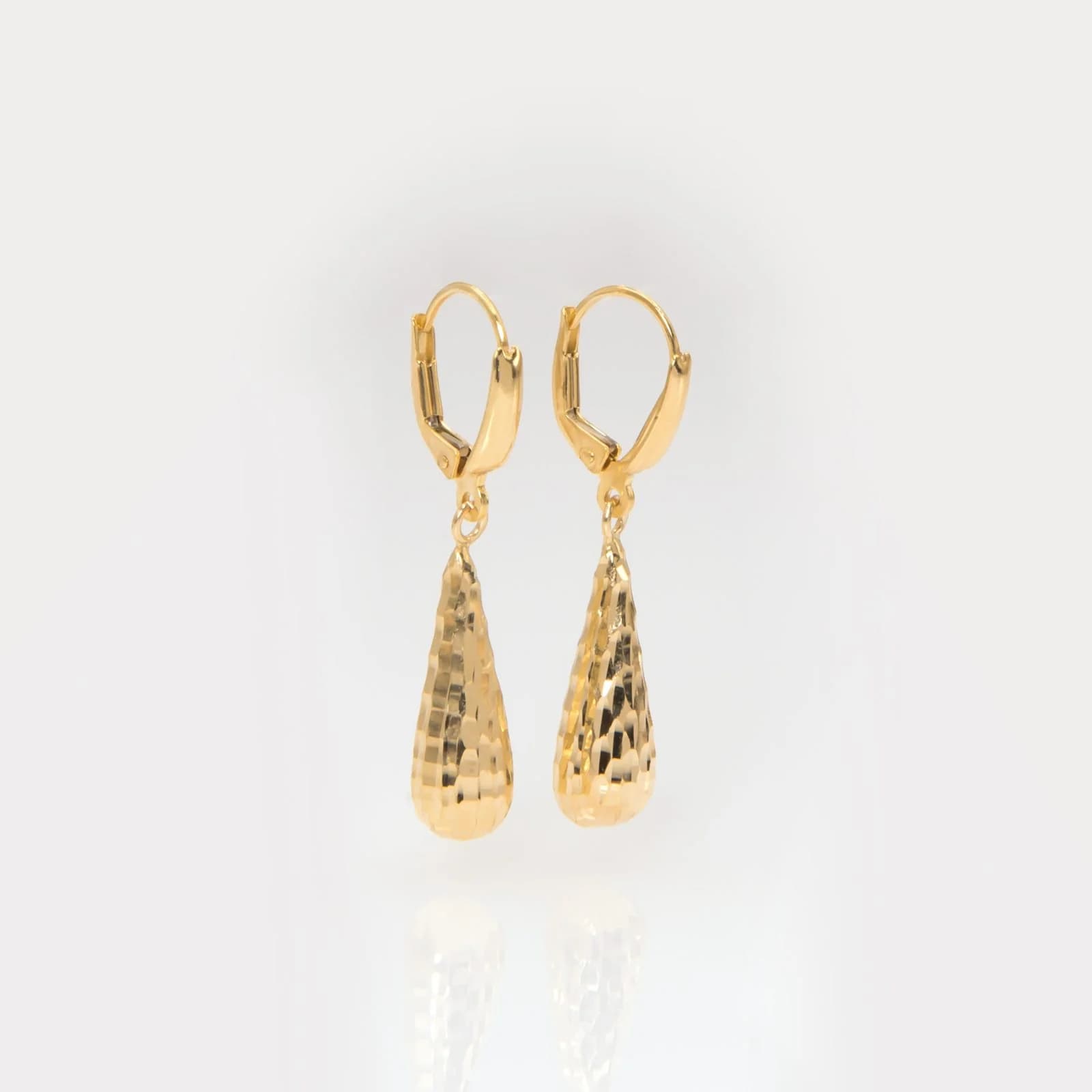 Gold Teardrop Earrings β Earrings from AntEva Crafts