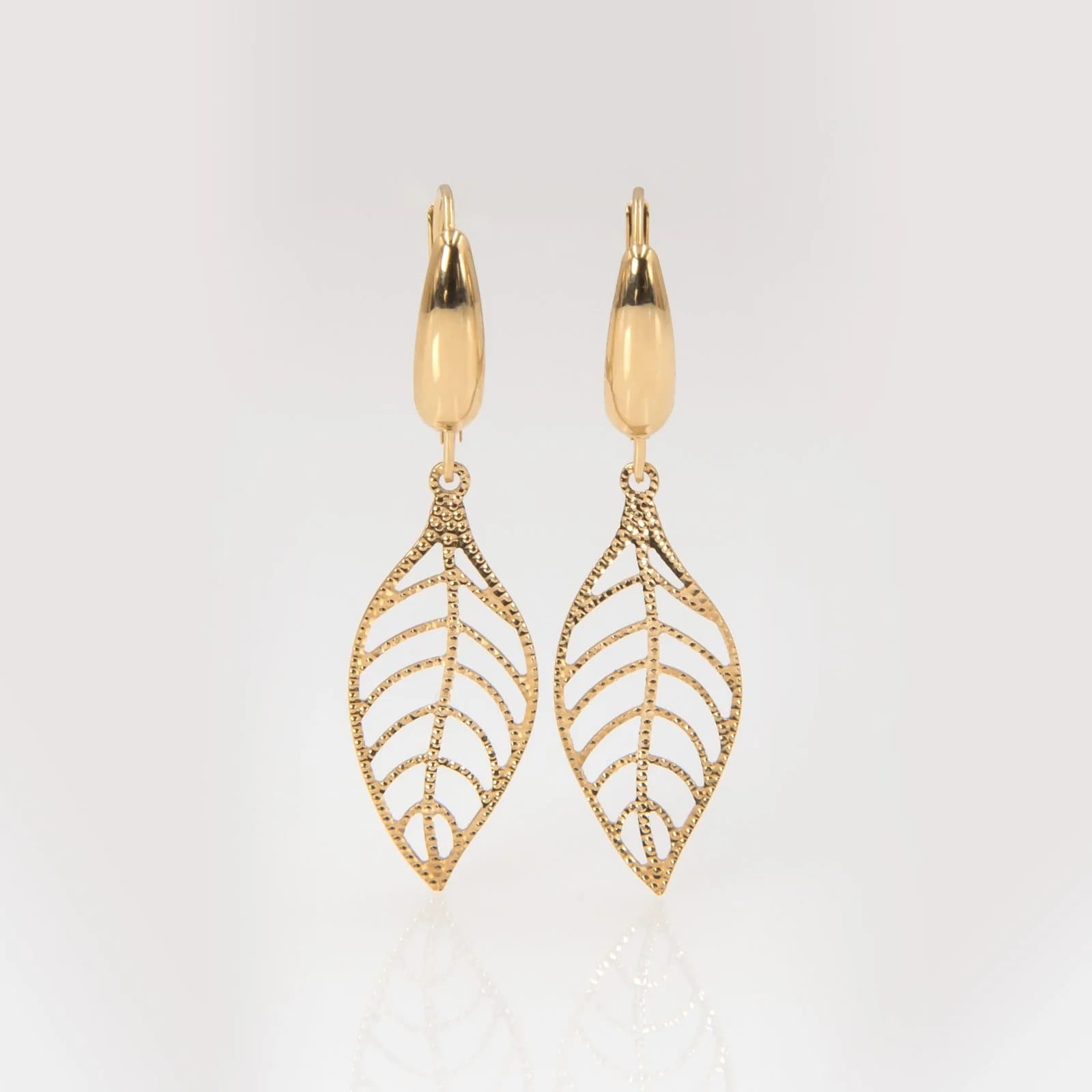 Leaf Shaped Earrings — Earrings from AntEva Crafts