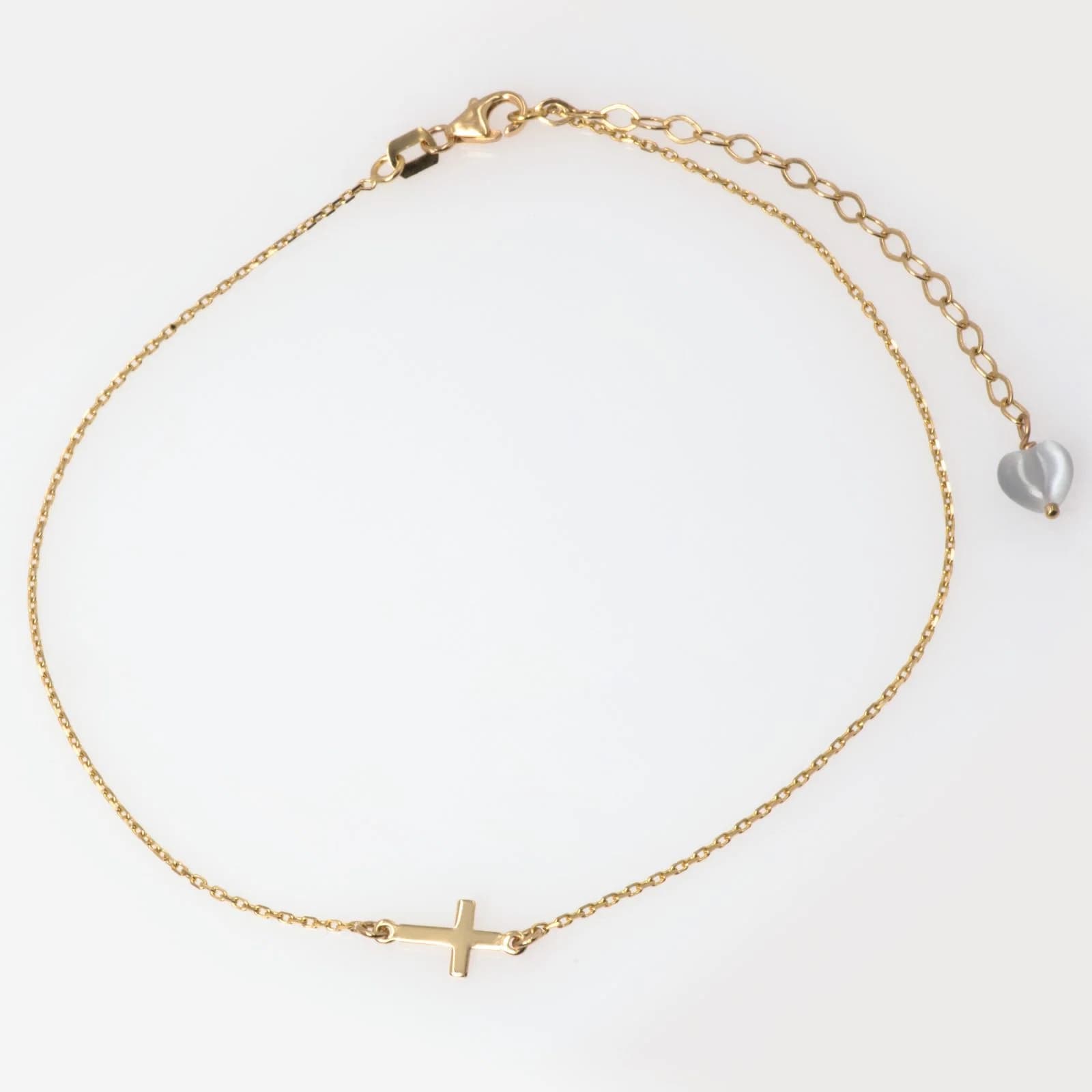 Cross Charm Anklet — Anklets from AntEva Crafts