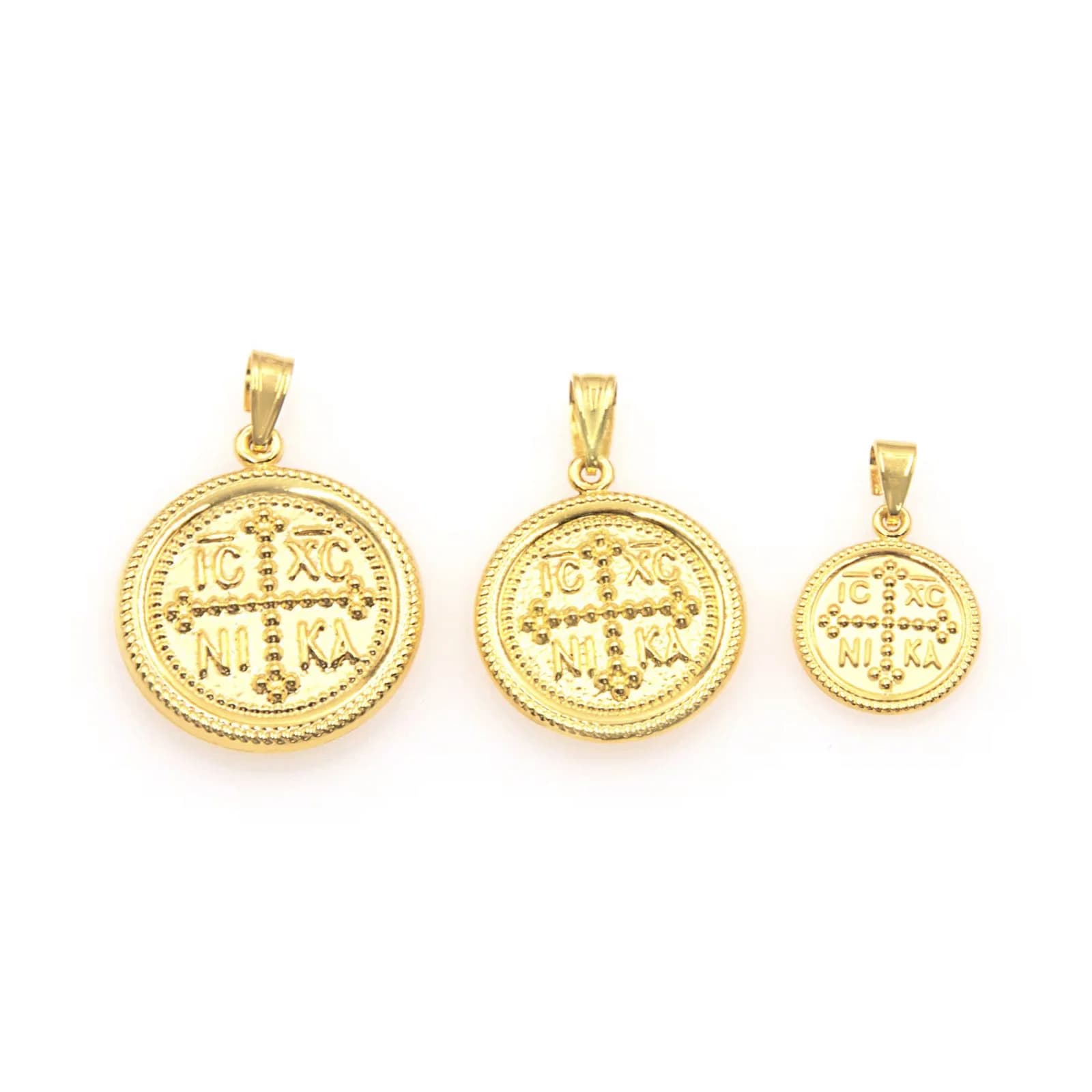 Christian Coin Double Sided Pendant — Pendants & charms from AntEva Crafts