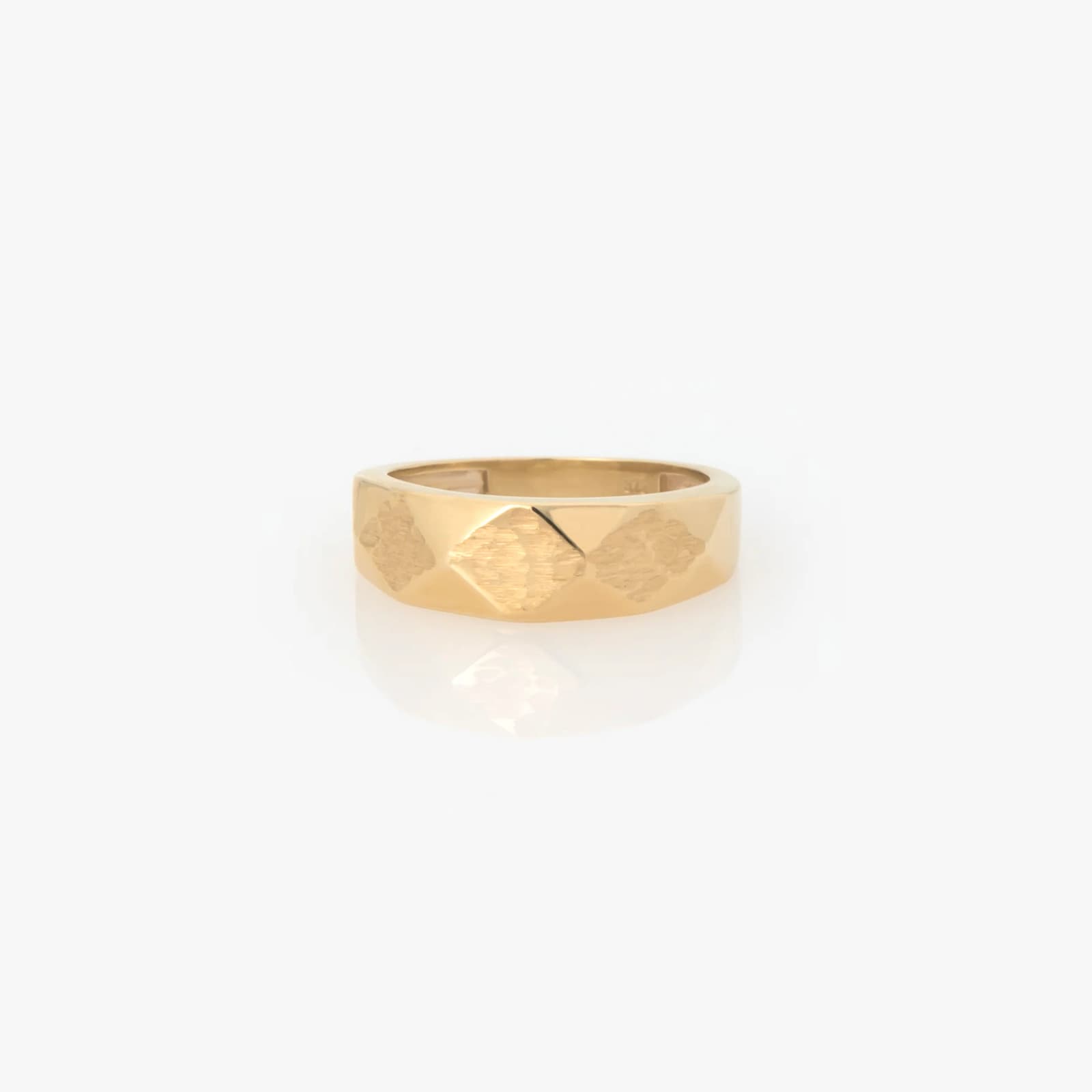 Hammered Pyramid Ring — Rings from AntEva Crafts