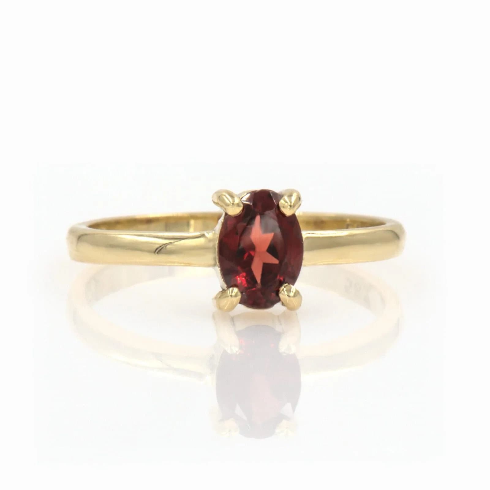 Oval Birthstone Solitaire Ring — Rings from AntEva Crafts