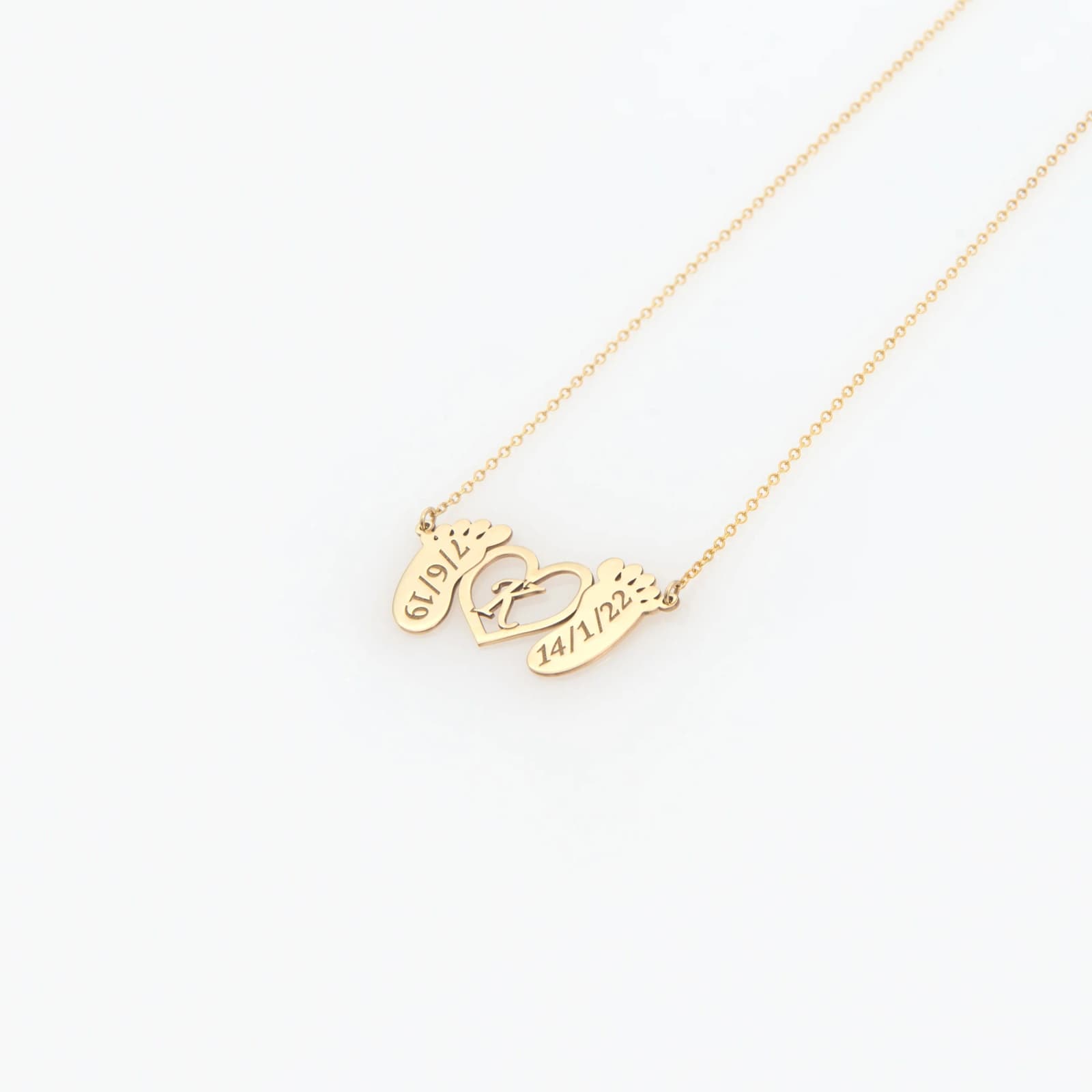 Personalized Baby Footprint Necklace β Necklaces from AntEva Crafts