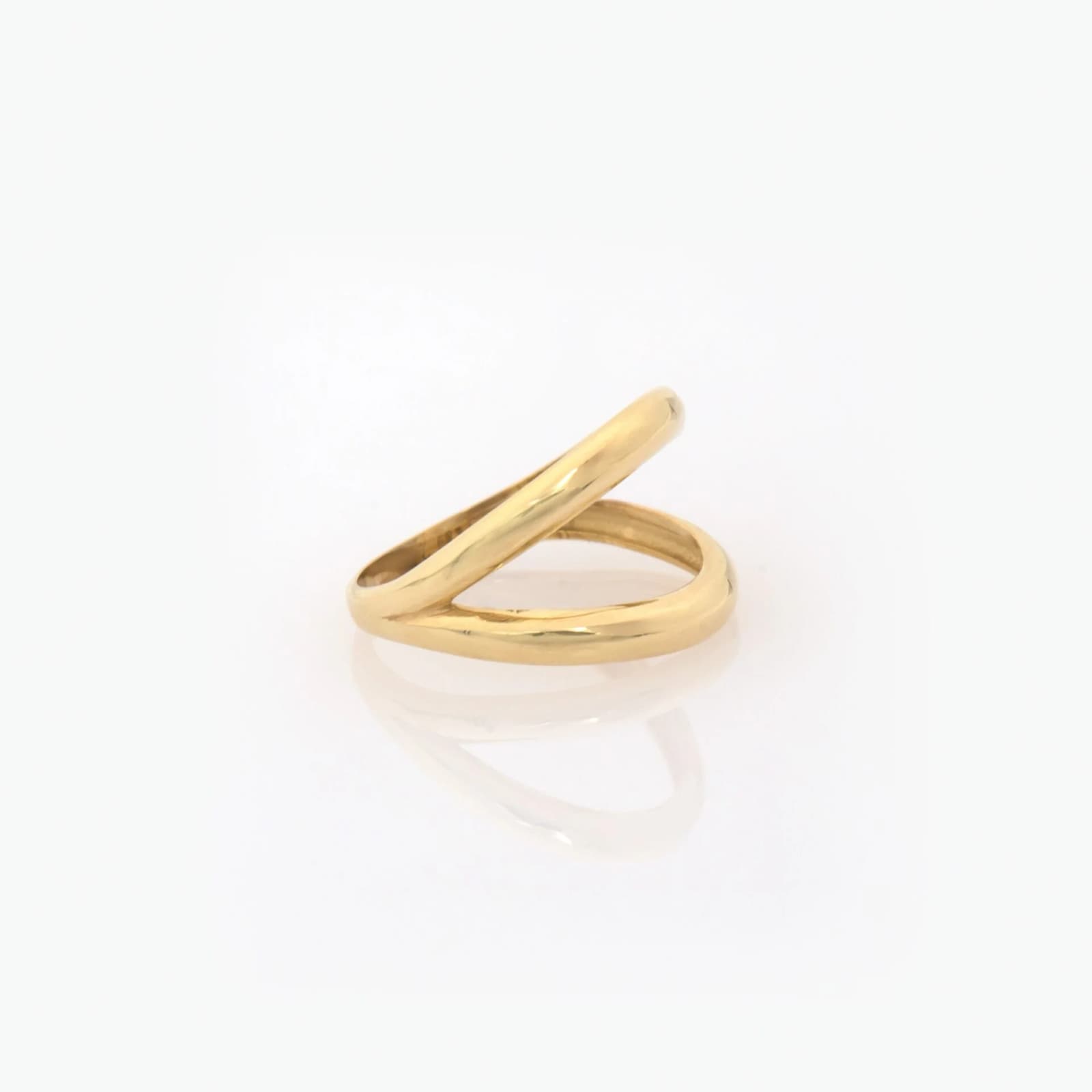 Double Line Split Gold Ring β Rings from AntEva Crafts