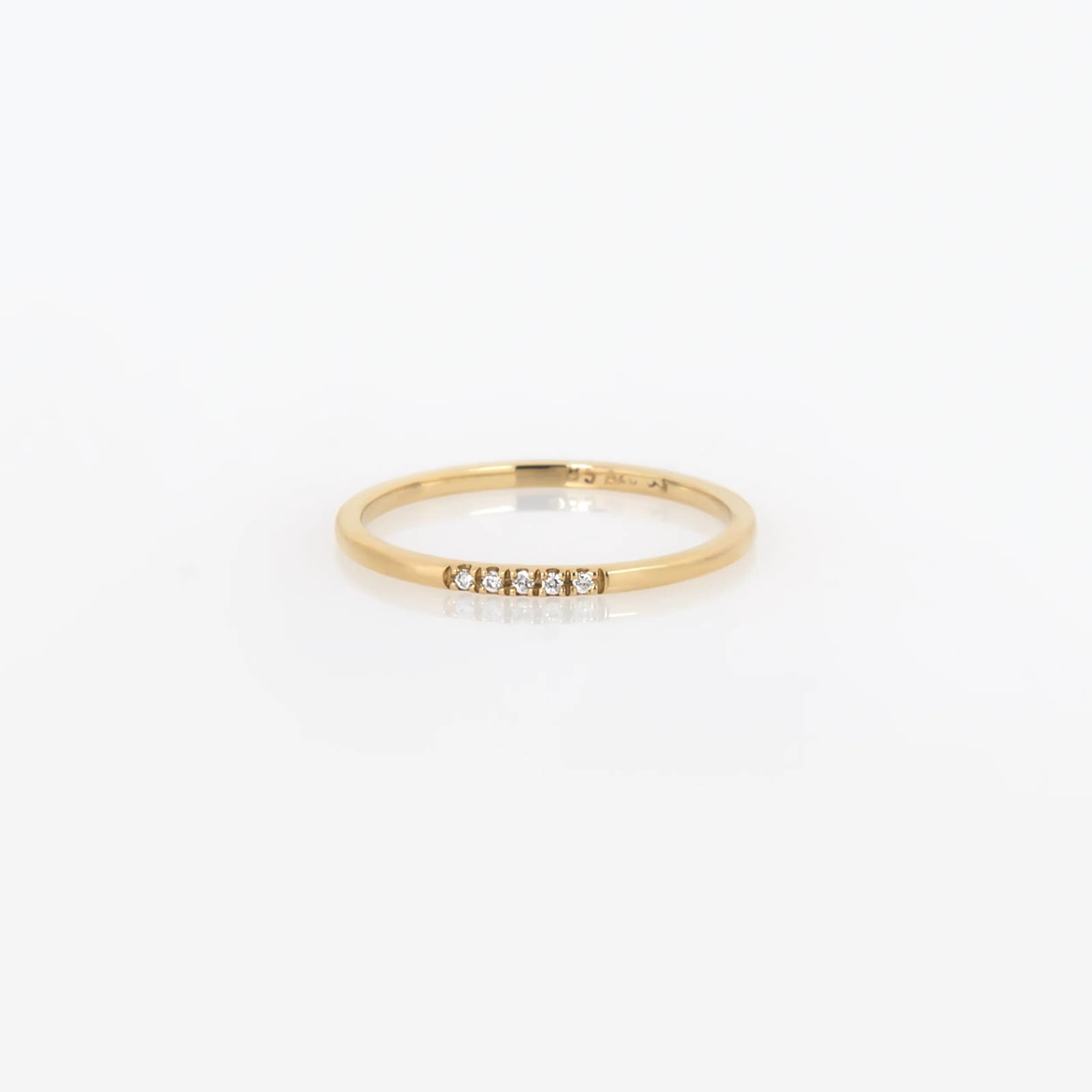 Diamond Dainty Ring 1.2mm β Rings from AntEva Crafts