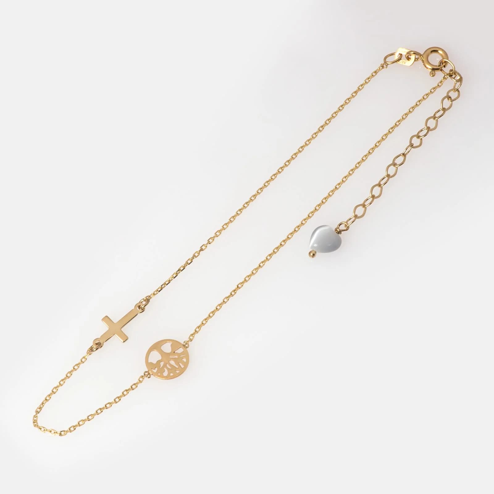 Cross and Tree of Life Anklet — Anklets from AntEva Crafts