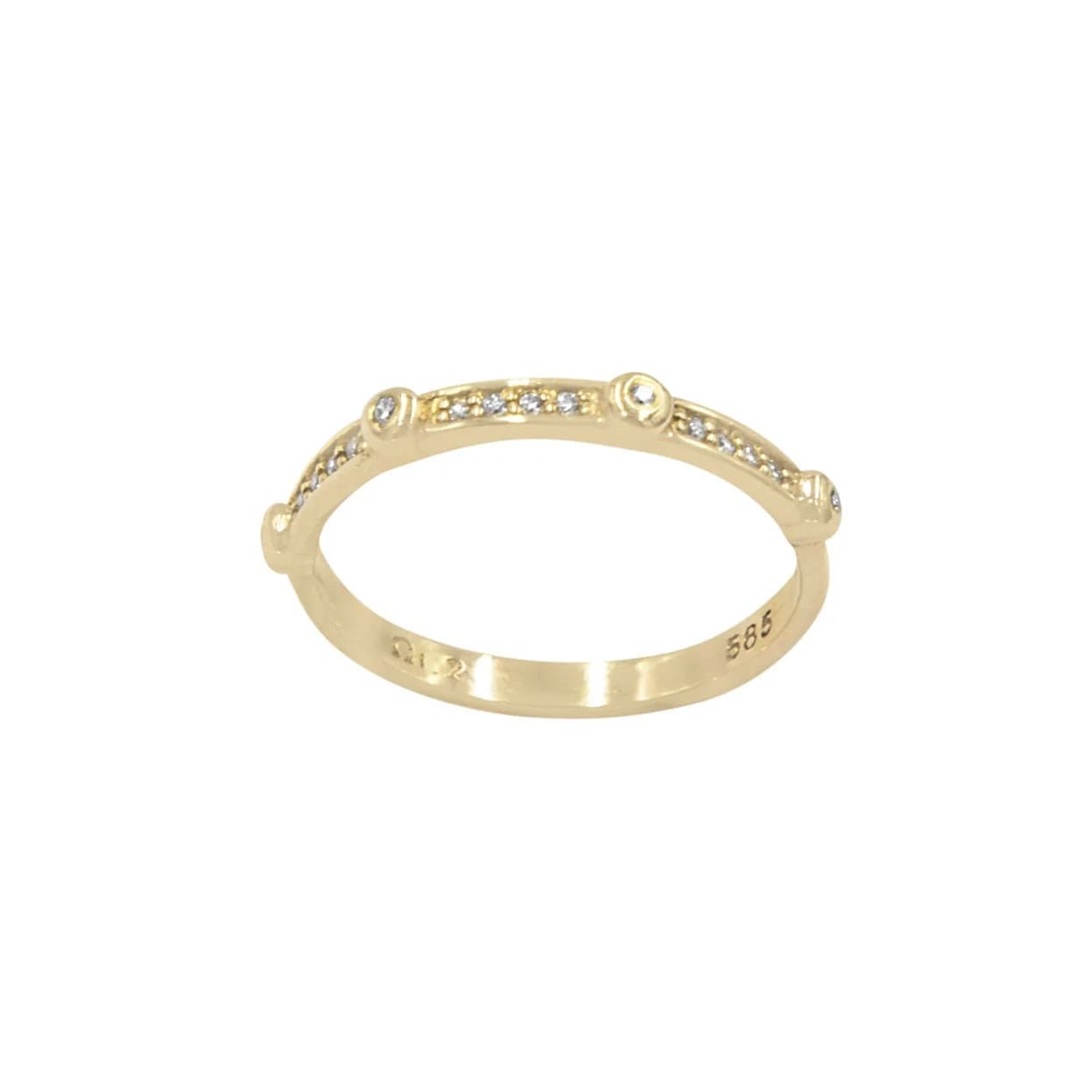 Half Eternity Diamond Ring β Rings from AntEva Crafts