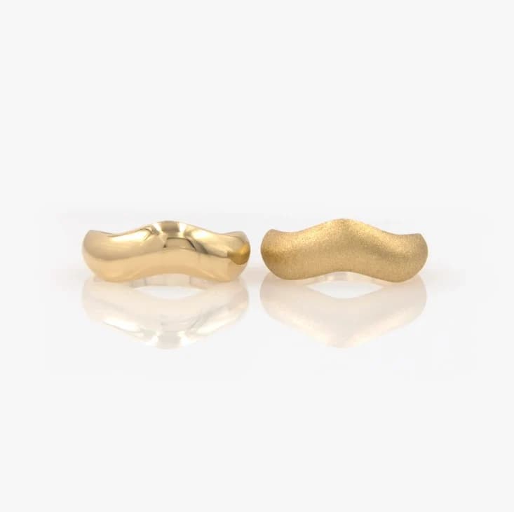Wavy Wide Dome Ring — Rings from AntEva Crafts