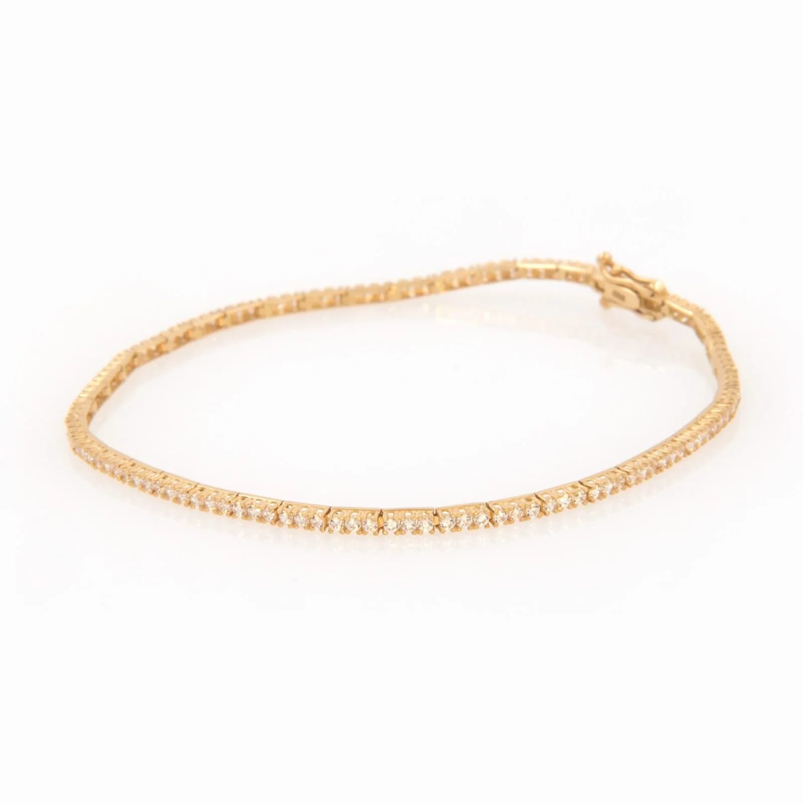 Tennis Bracelet with White CZ β Bracelets from AntEva Crafts