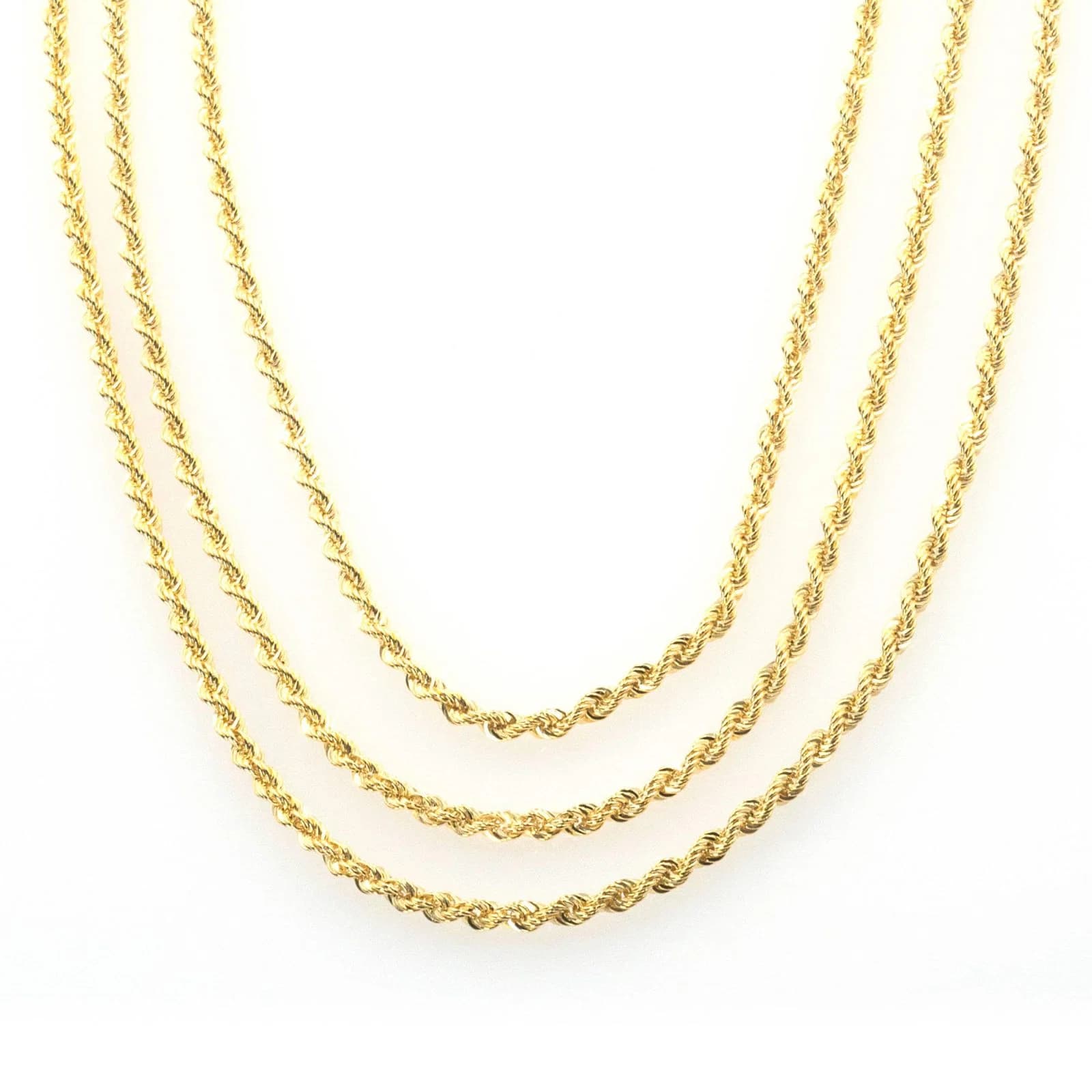 Rope Chain Gold Necklace — Necklaces from AntEva Crafts