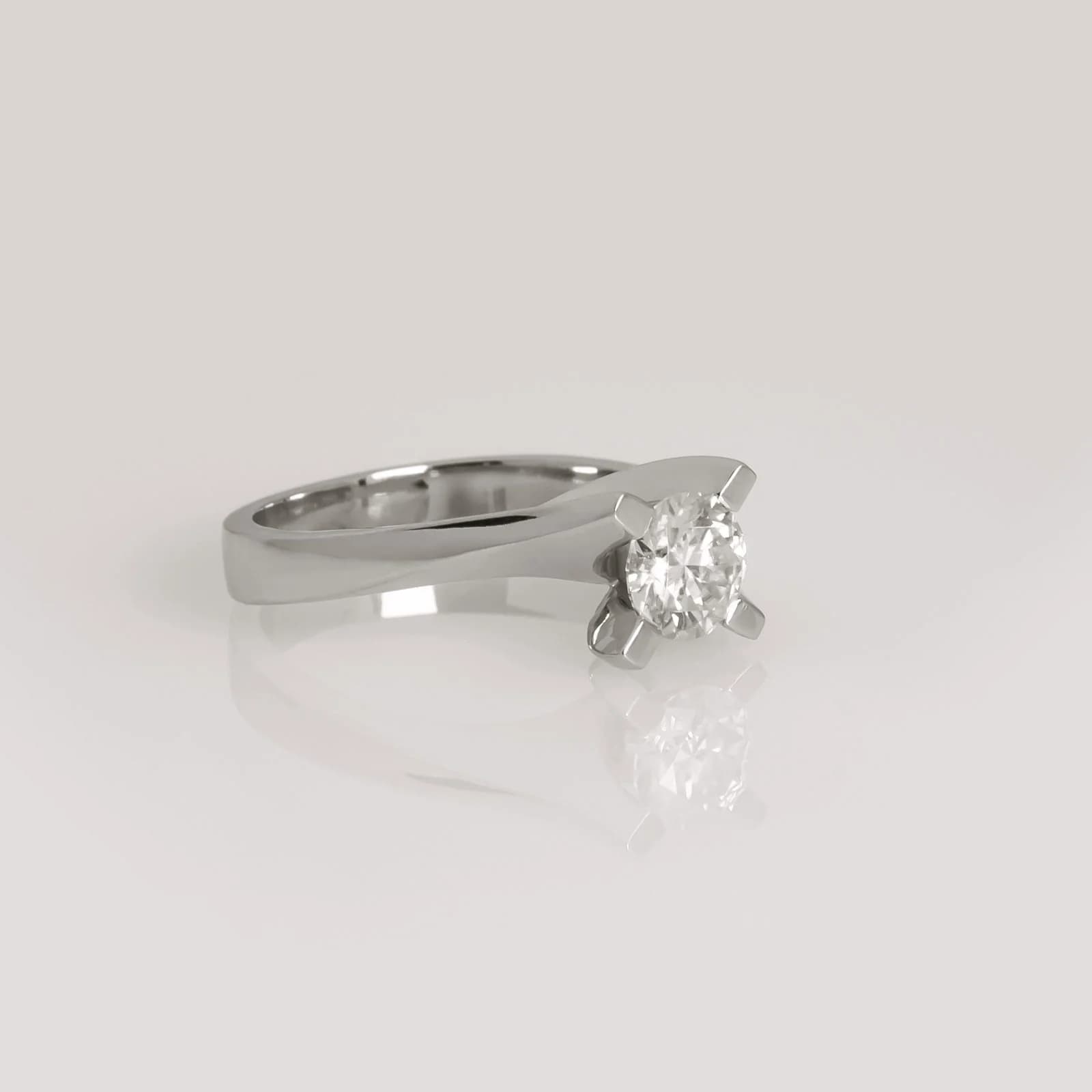 Solitaire Moissanite Ring β Rings from AntEva Crafts