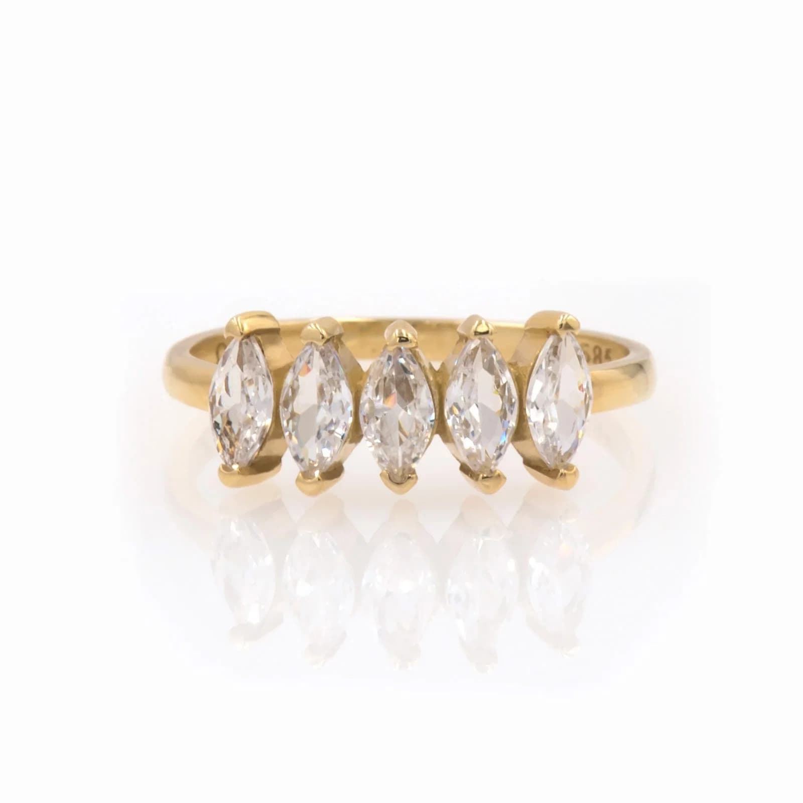 Marquise Wedding Ring β Rings from AntEva Crafts