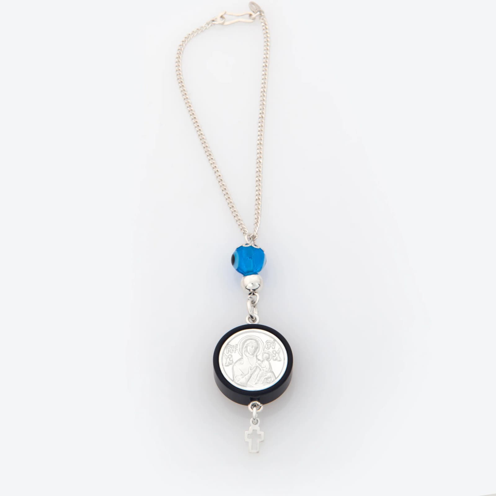 Black Saint Christopher Car Mirror Charm β Pendants & charms from AntEva Crafts