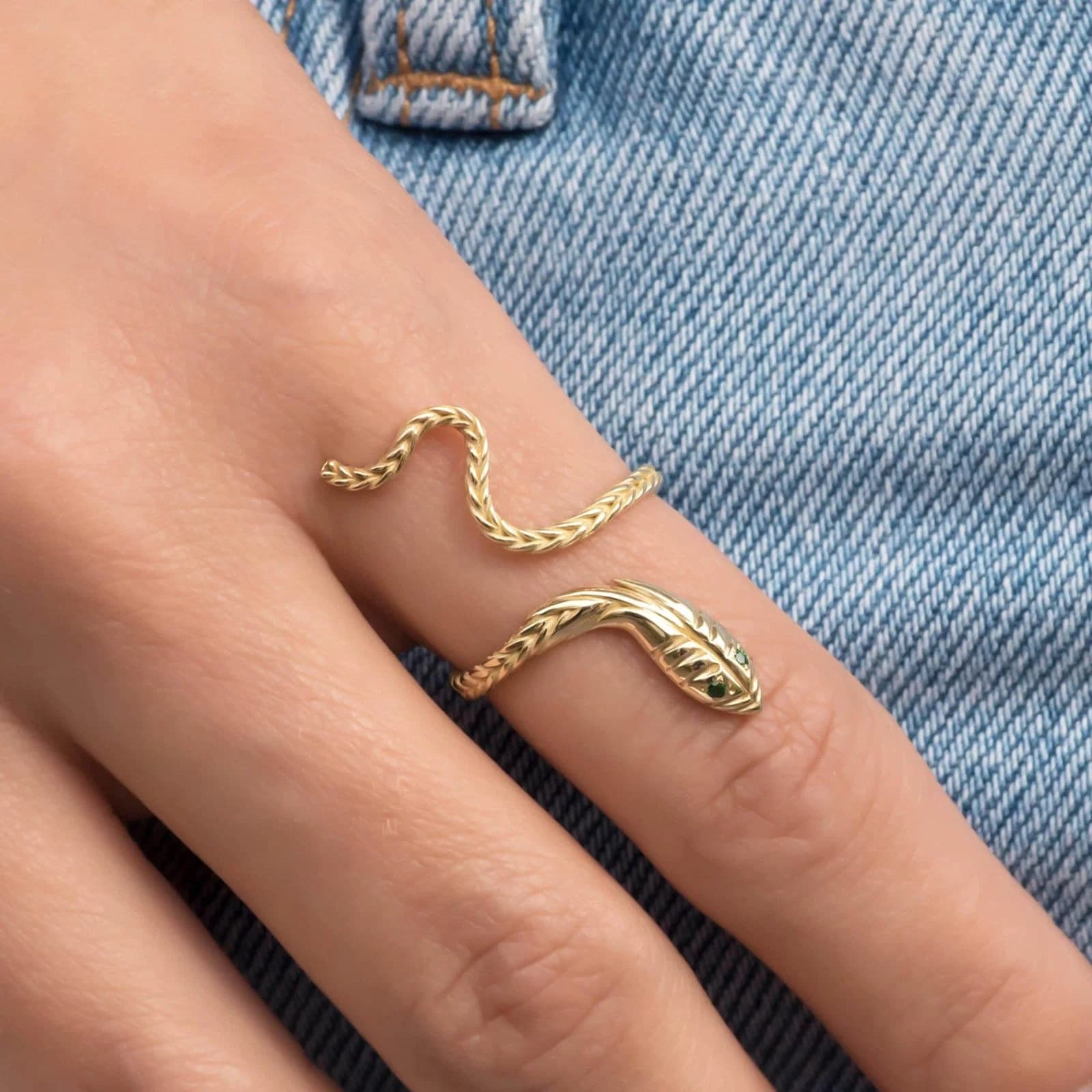 Serpent Wrap Ring — Rings from AntEva Crafts