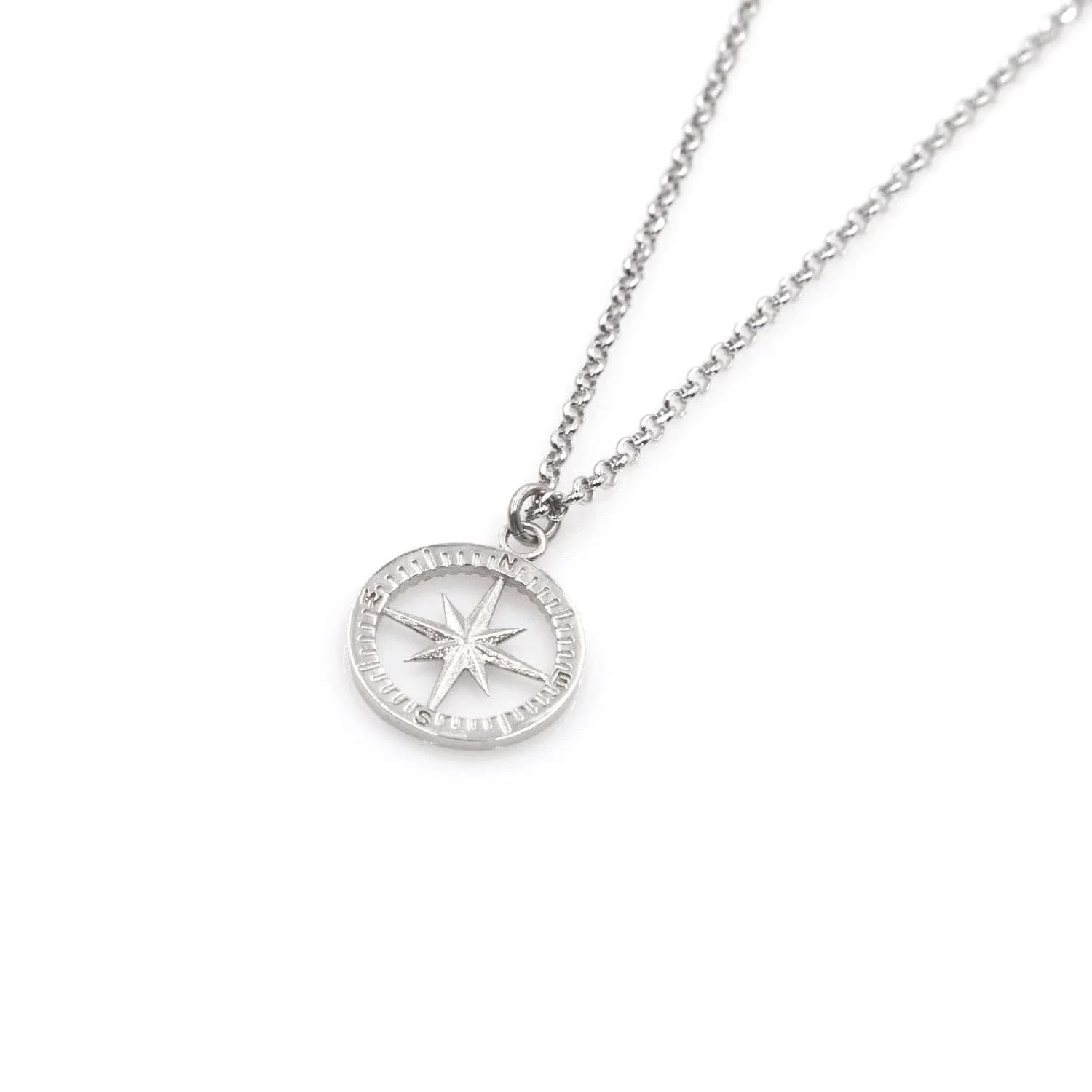 Silver Compass Necklace β Necklaces from AntEva Crafts