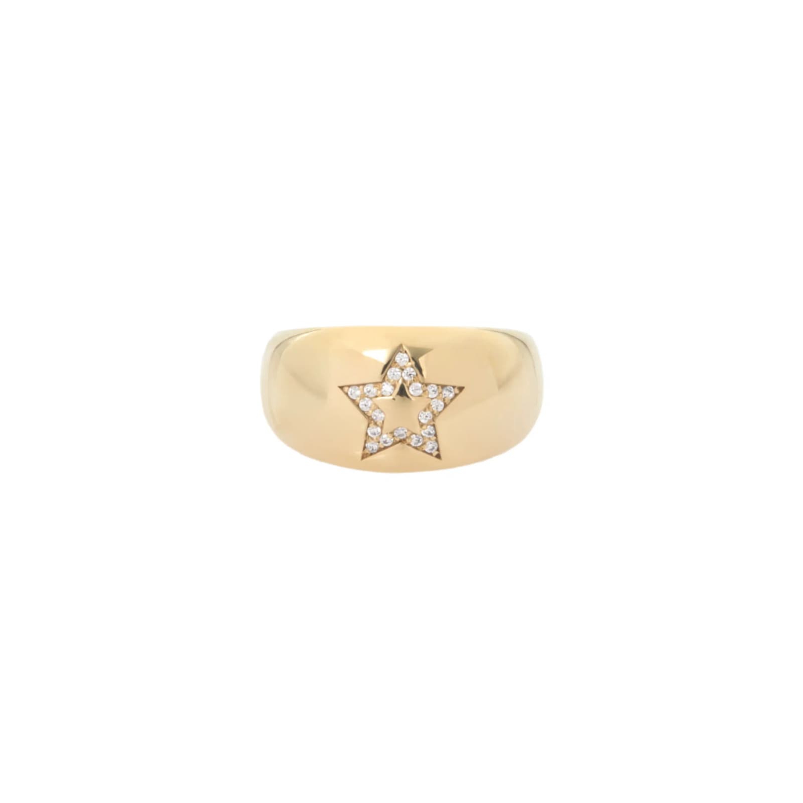 Star Diamond Wide Dome Ring β Rings from AntEva Crafts