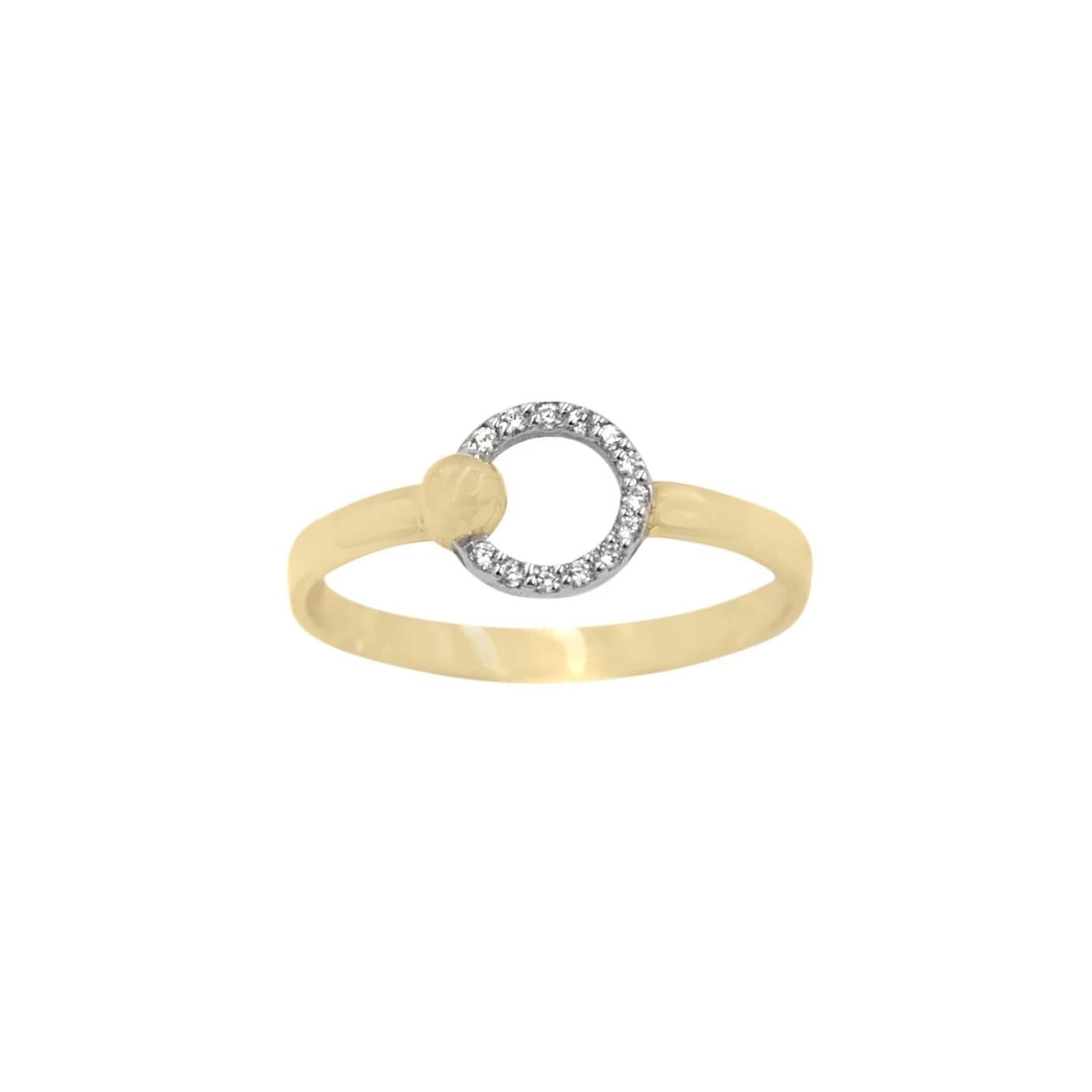 Diamond Circle Ring — Rings from AntEva Crafts
