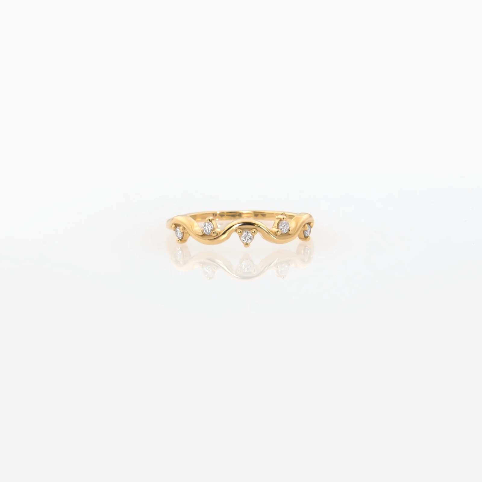 Ocean Wave Diamond Ring β Rings from AntEva Crafts