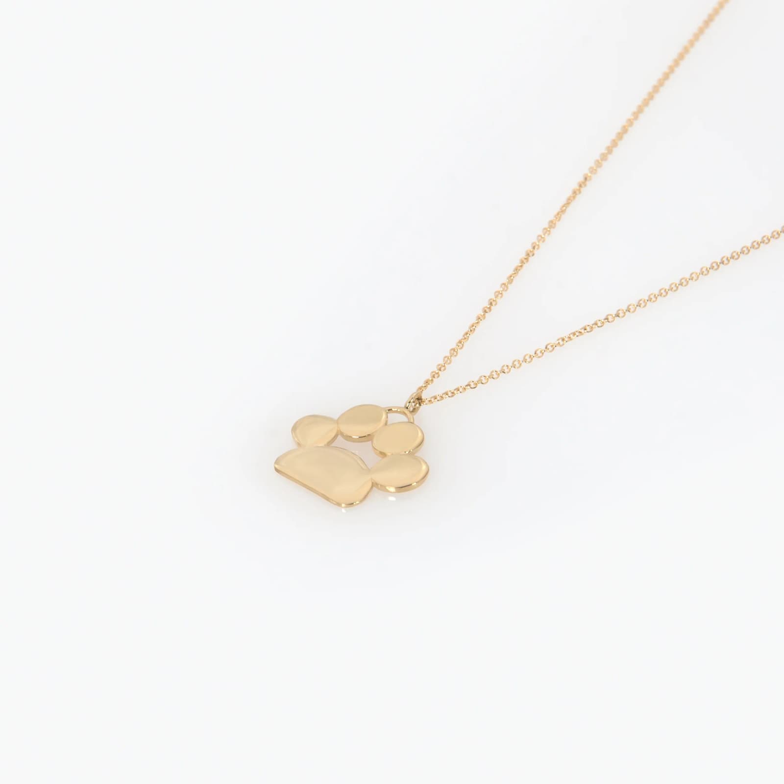 Gold Paw Print Necklace β Necklaces from AntEva Crafts