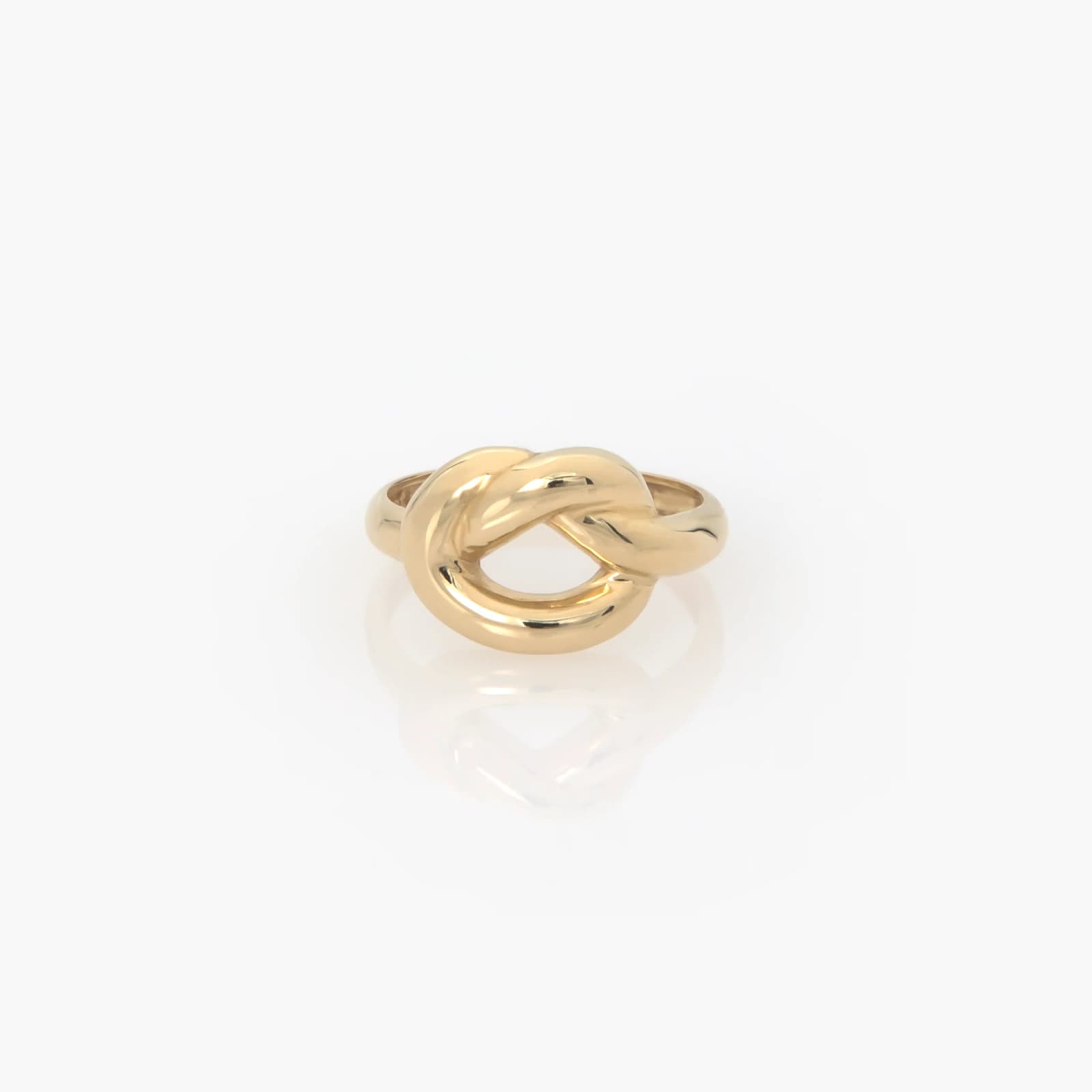 Twisted Knot 14k Gold Vermeil Ring β Rings from AntEva Crafts
