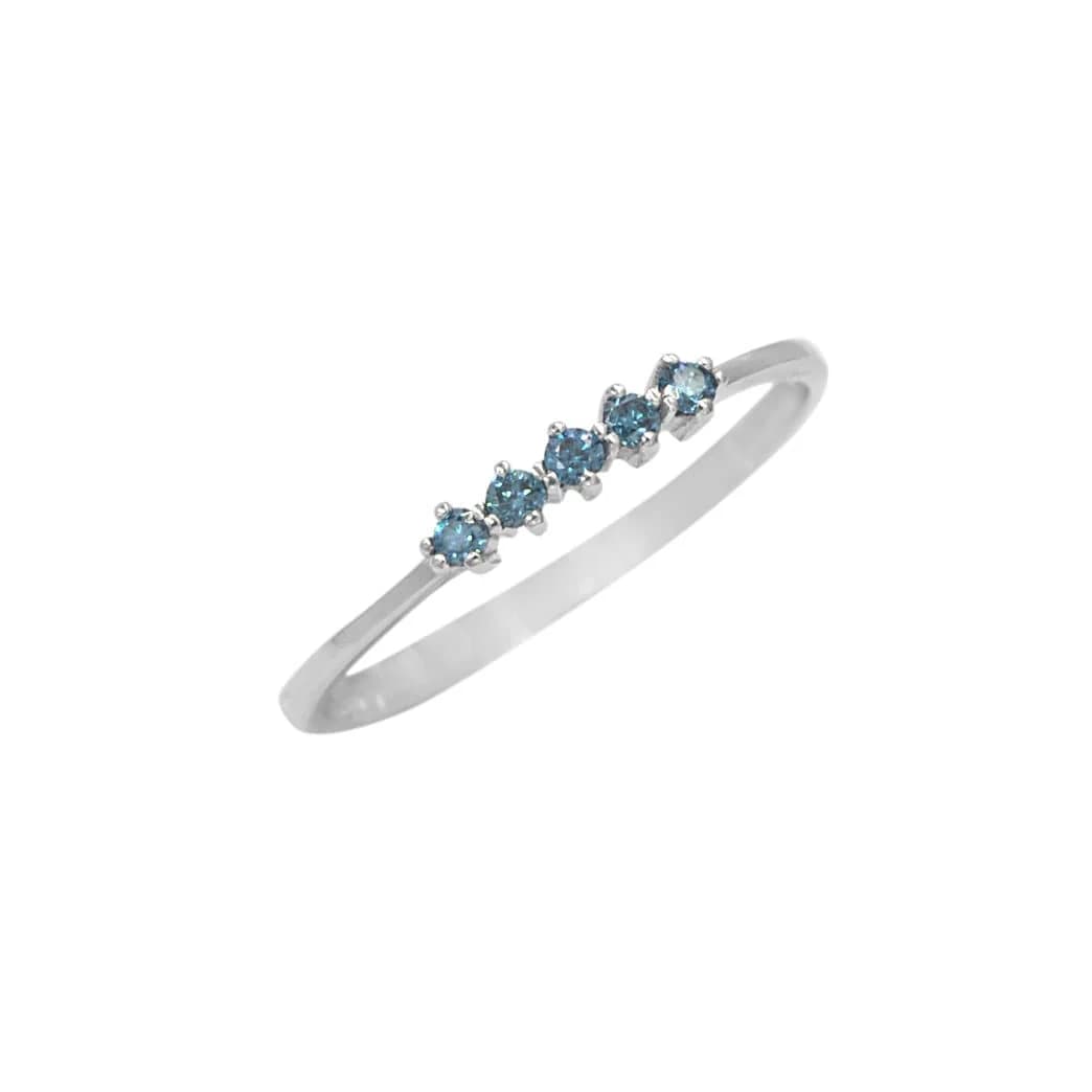 Blue Diamond Ring β Rings from AntEva Crafts