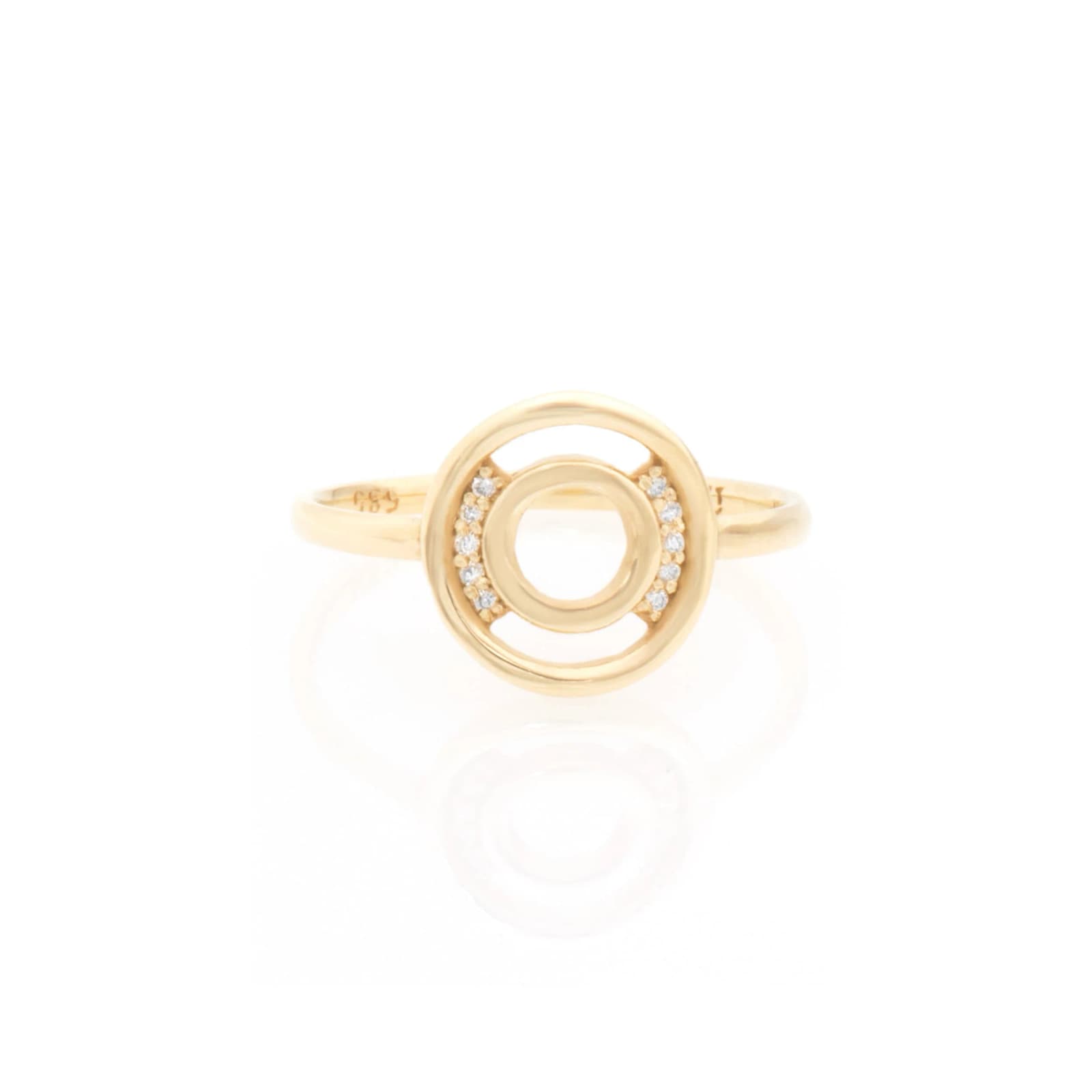 Diamond Double Circle Ring β Rings from AntEva Crafts