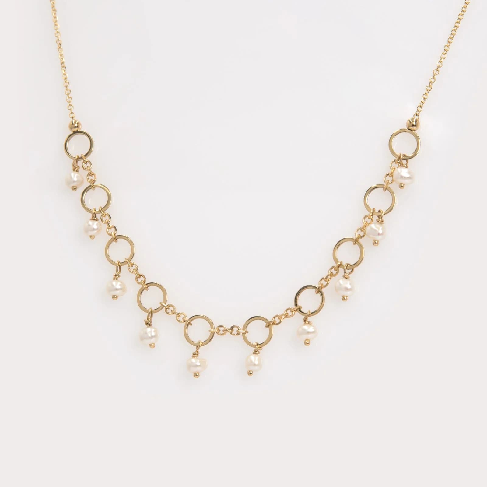 Hanging Pearls Necklace — Necklaces from AntEva Crafts