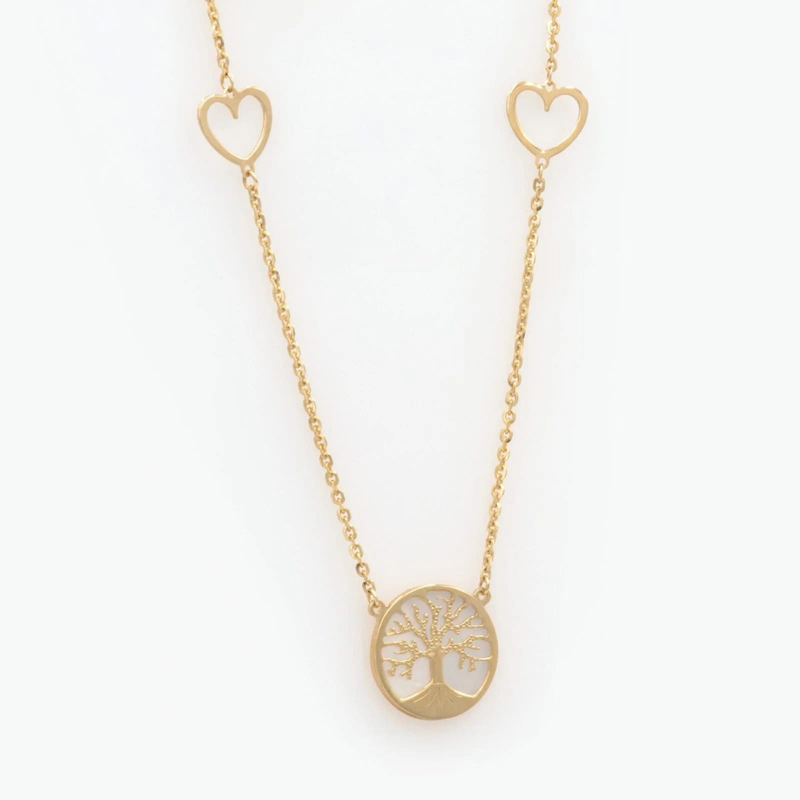 Tree of life Necklace with 2 Hearts — Necklaces from AntEva Crafts