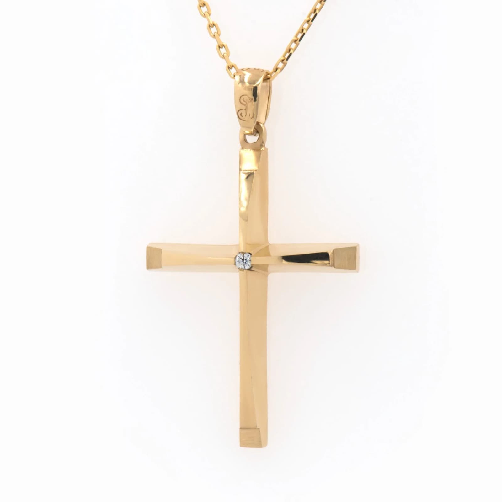 Diamond Cross 3D Pendant — Pendants & charms from AntEva Crafts