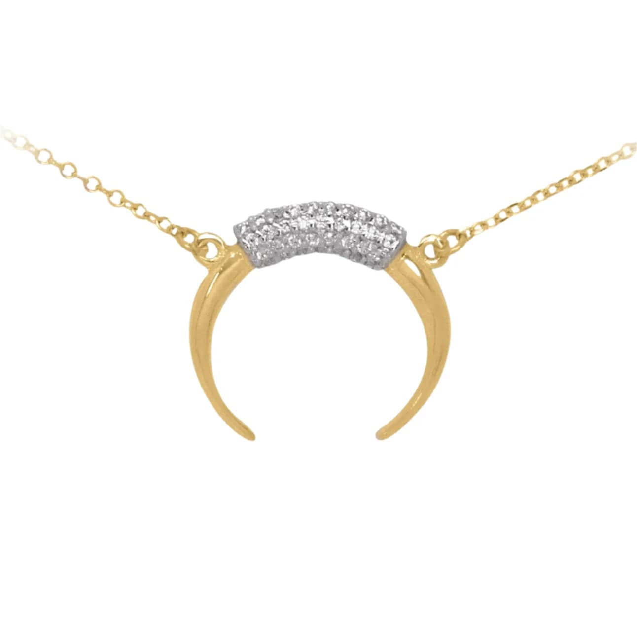 Diamonds Horn Necklace β Necklaces from AntEva Crafts