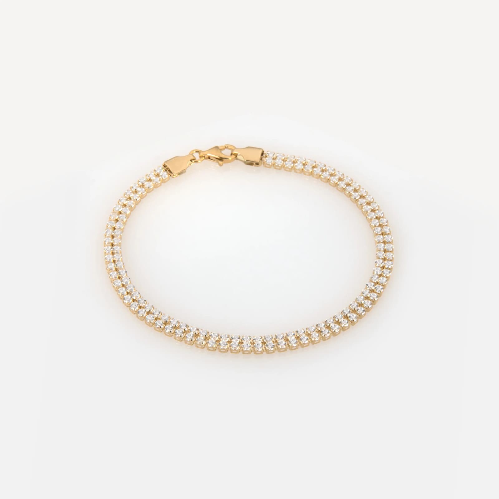 Double Row Tennis Bracelet β Bracelets from AntEva Crafts