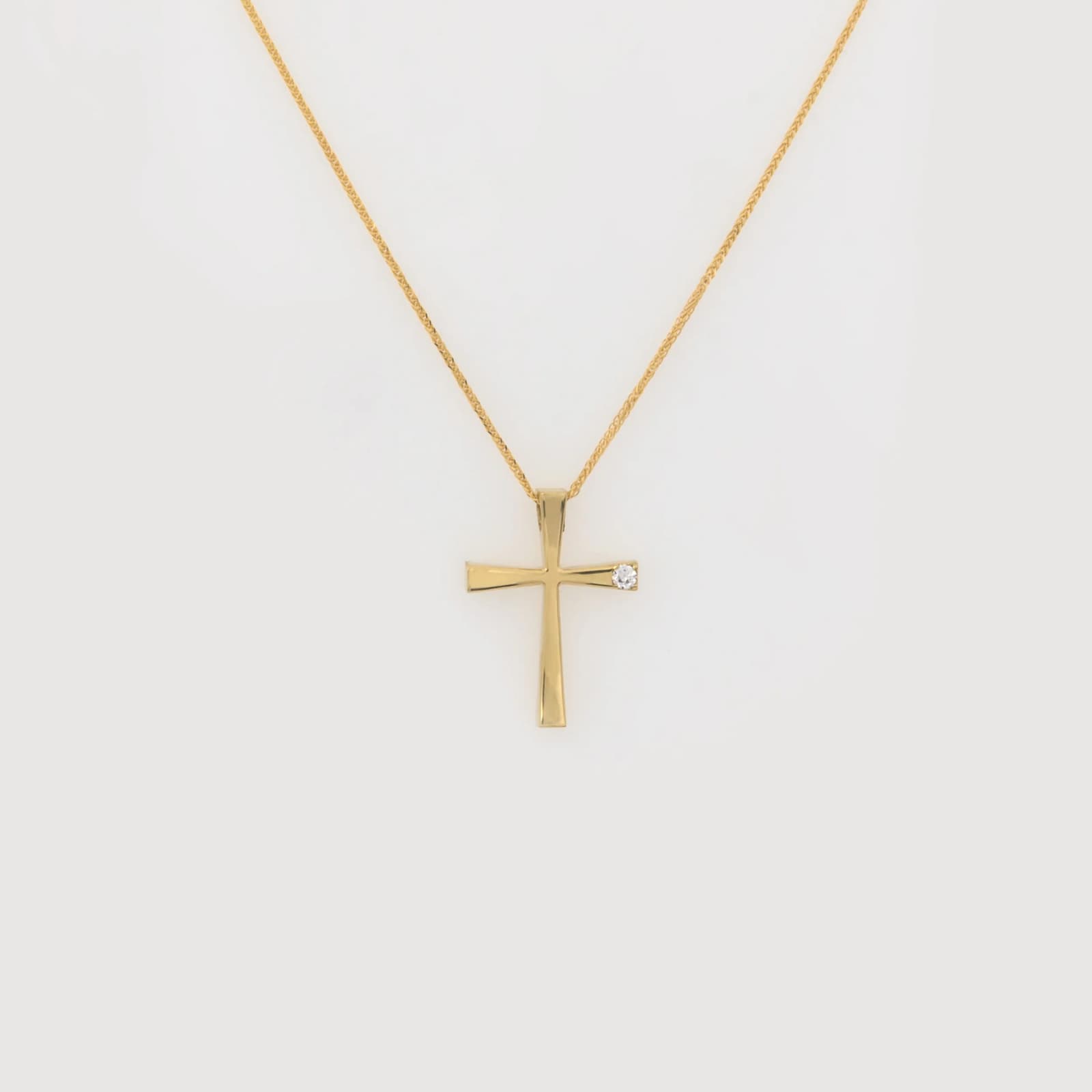Classic Cross Pendant with Side White CZ β Pendants & charms from AntEva Crafts