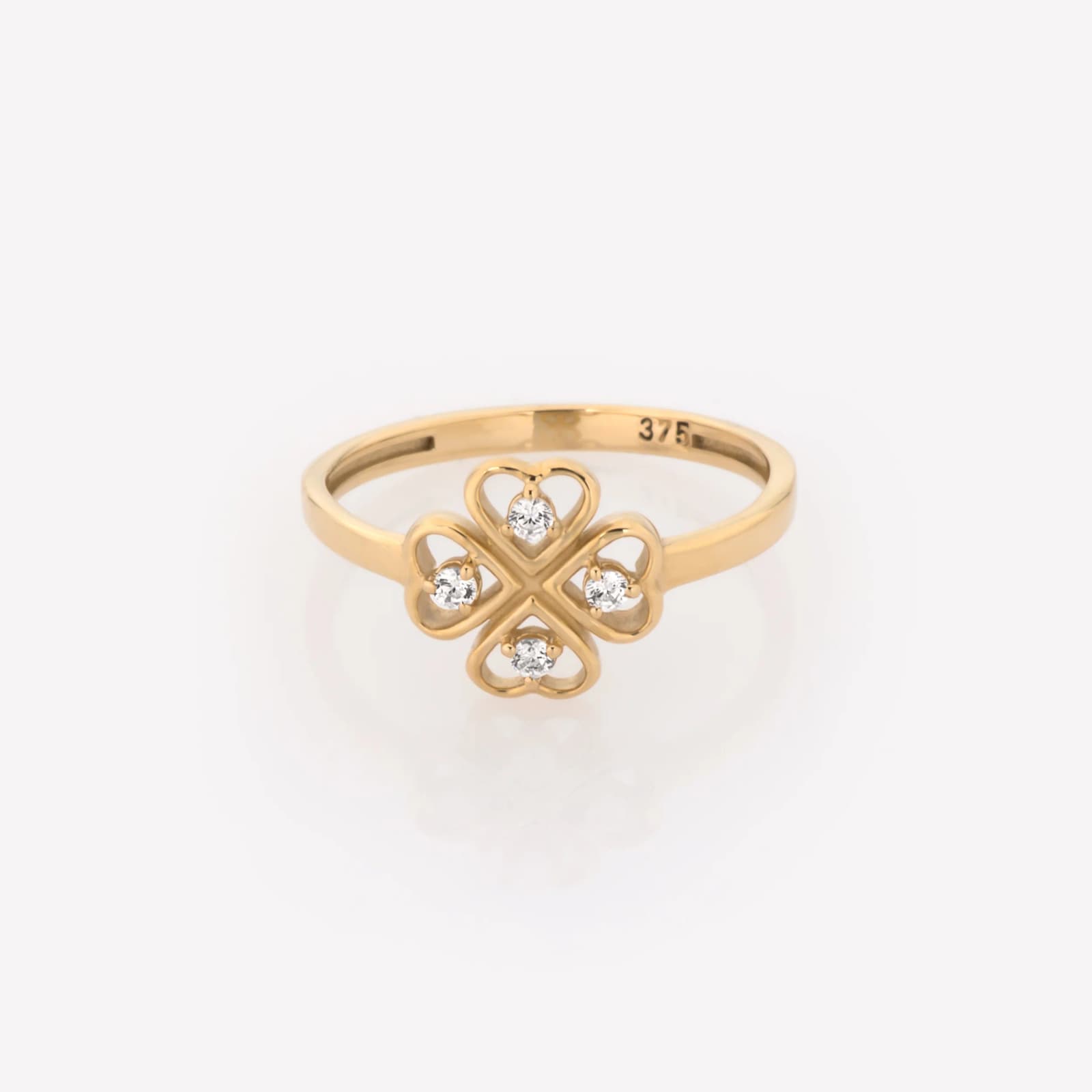 Four Leaf Clover Gemstone Ring β Rings from AntEva Crafts