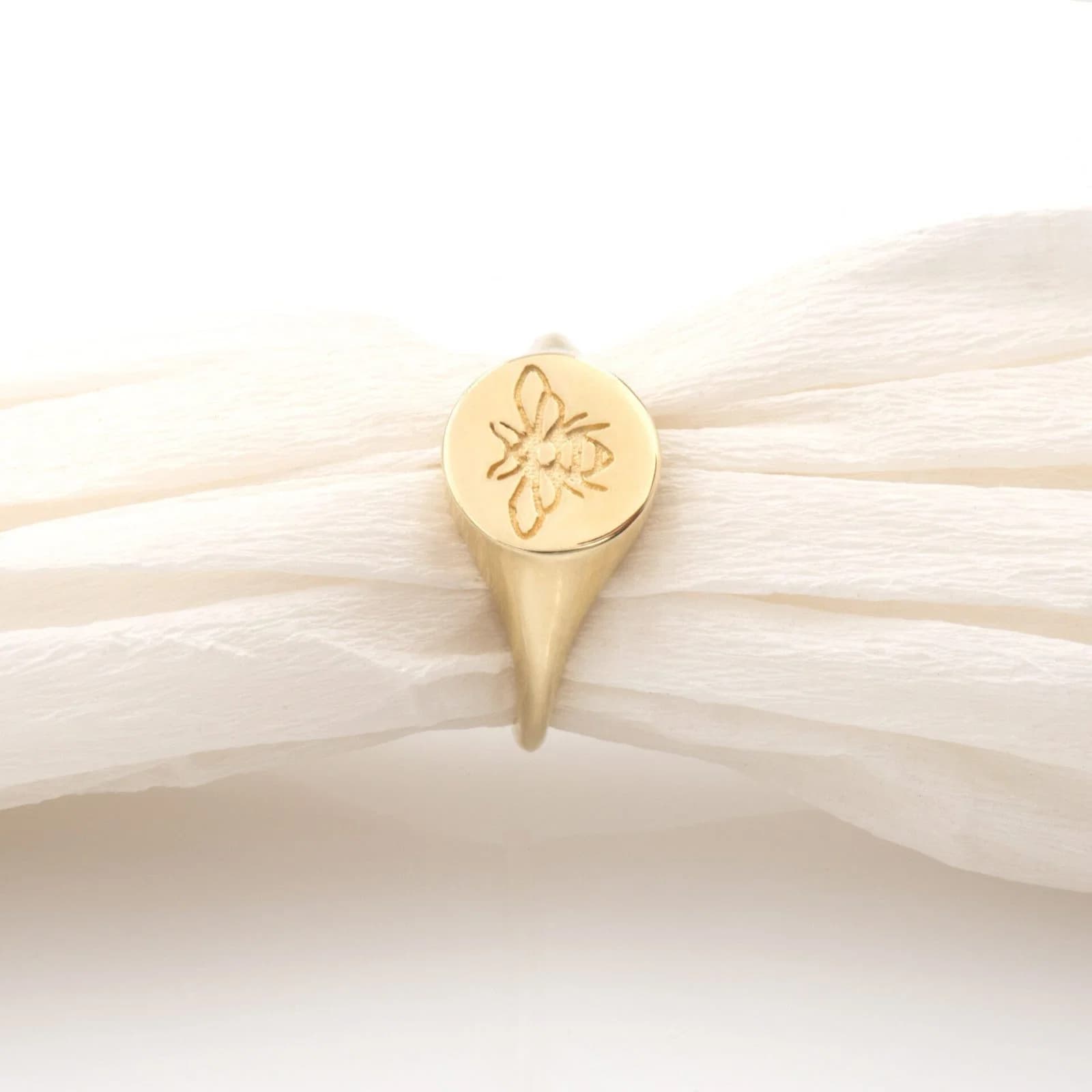 Bee Signet Ring β Rings from AntEva Crafts