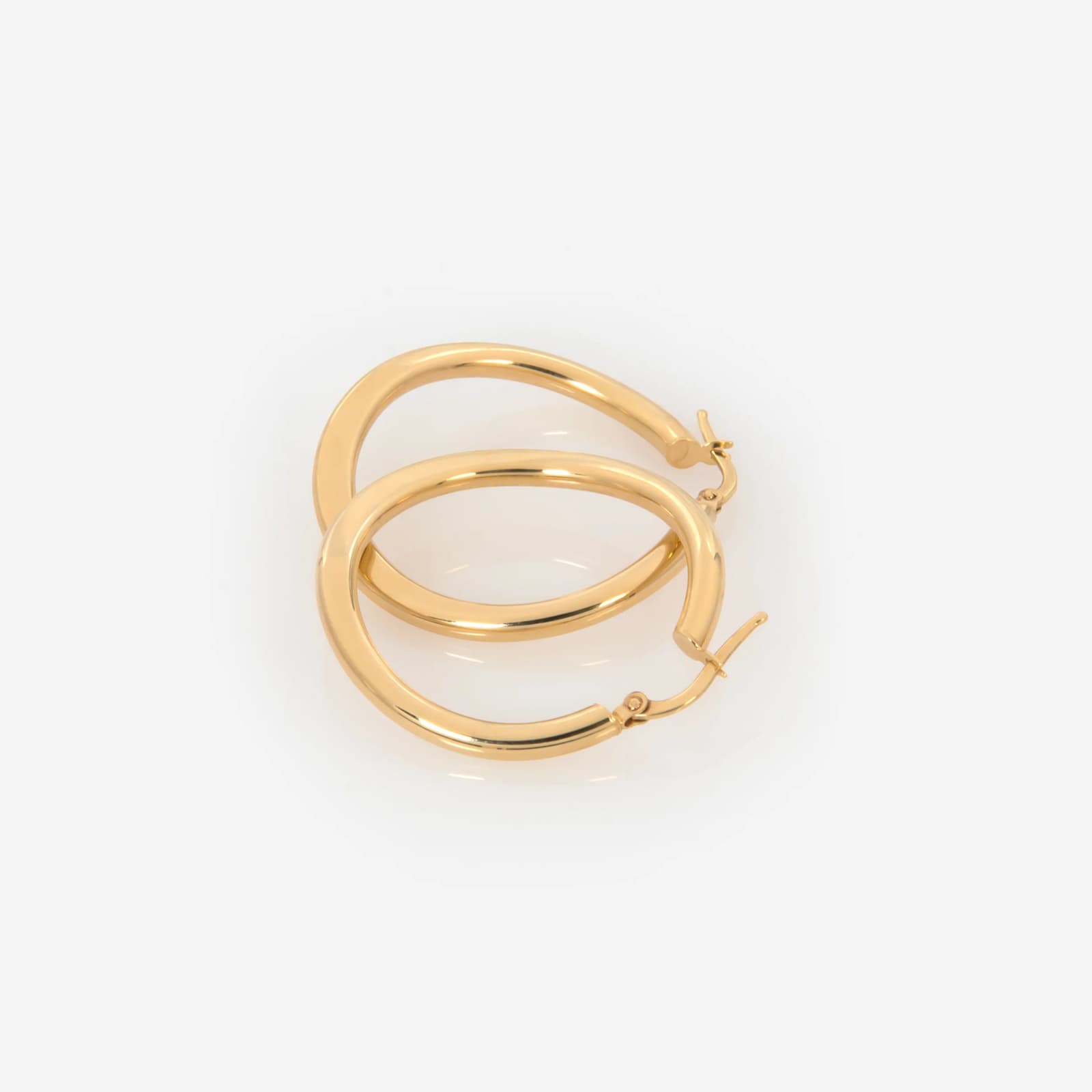 Wavy Round Hoop Earrings — Earrings from AntEva Crafts