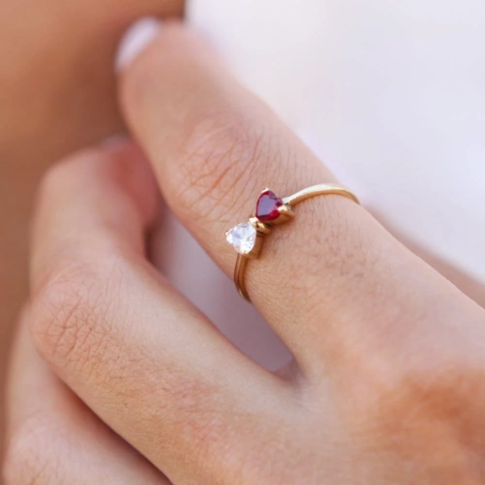 Heart Bow Ring β Rings from AntEva Crafts