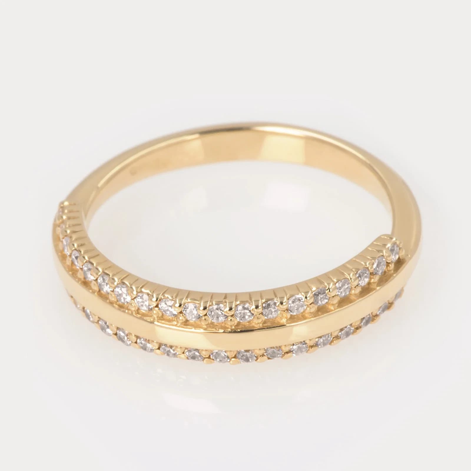 Half Eternity Diamond Ring β Rings from AntEva Crafts