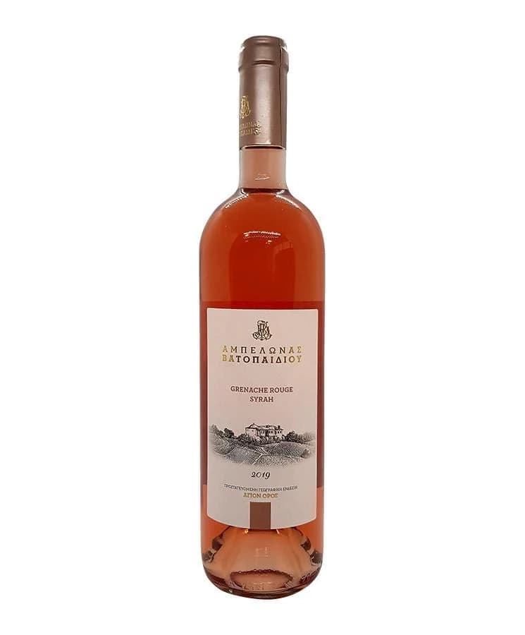 Organic Rose Wine Grenache Rouge Syrah 2021 - Ampelonas Vatopediou (750ml - 14.5% Vol) — Wine from Christianity Art