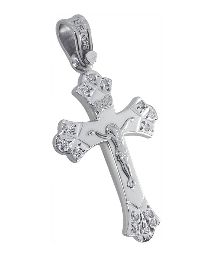 Silver Cross 925 / Zirgon-plated — Pendants & charms from Christianity Art