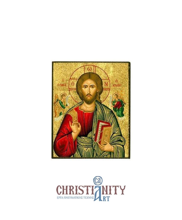 Christ Almighty - Magnetic image on wood - Mount Athos — Paintings from Christianity Art