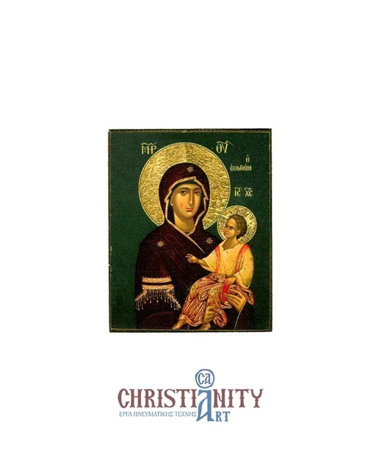 Virgin Mary Essavmeni - Magnetic image on wood - Mount Athos — Paintings from Christianity Art
