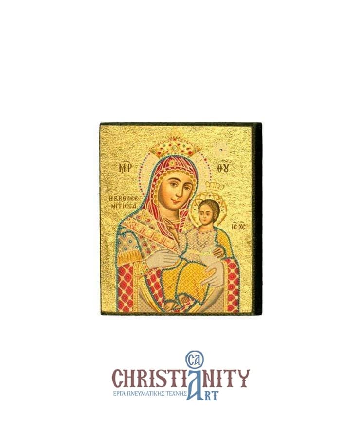 Virgin Mary Bethlehem - Magnetic image on wood - Mount Athos — Paintings from Christianity Art