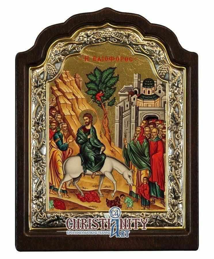 The Weifer - Silver image on wood, locally gilded - Mount Athos β Wall reliefs from Christianity Art