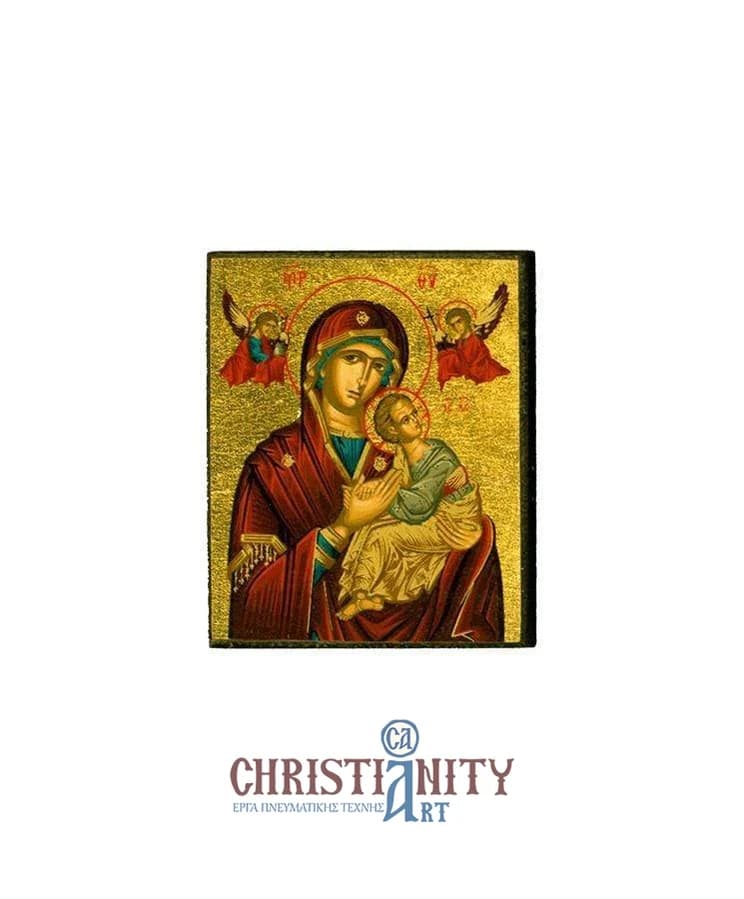 Virgin Mary of Passion - Magnetic image on wood - Mount Athos — Paintings from Christianity Art