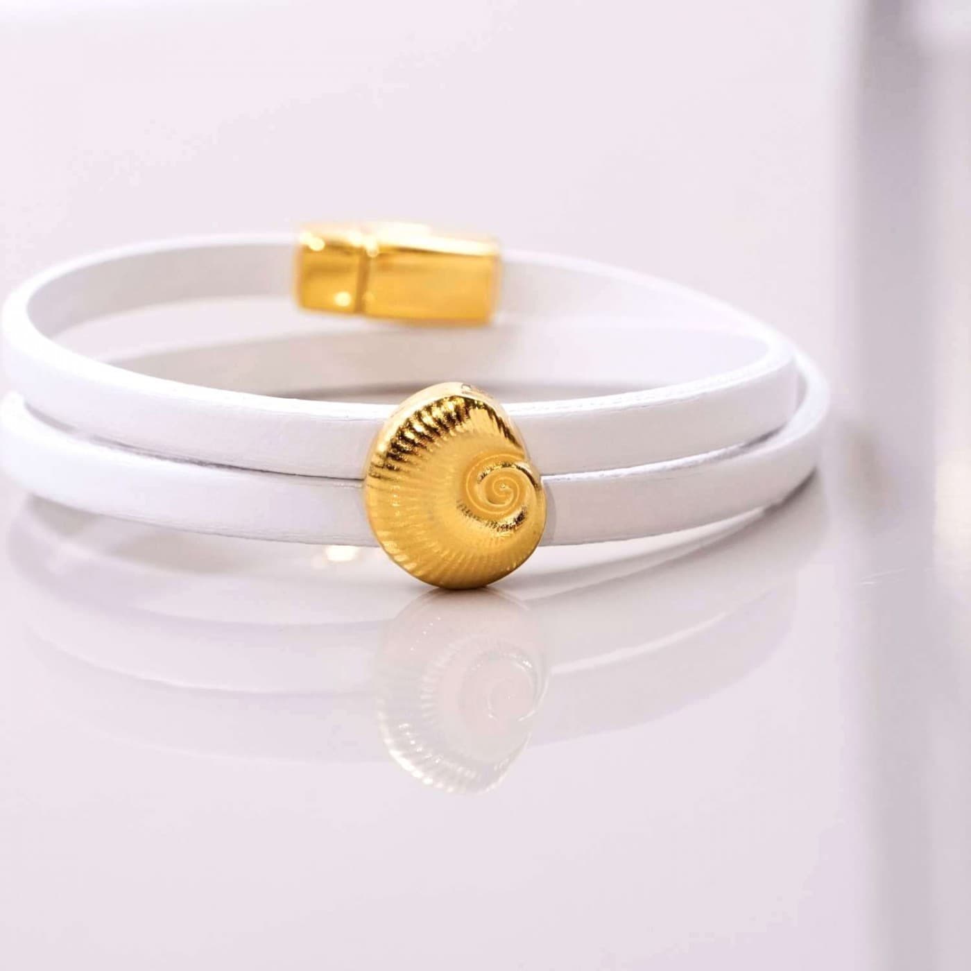Sea Shell Leather Bracelet — Bracelets from Toolittle